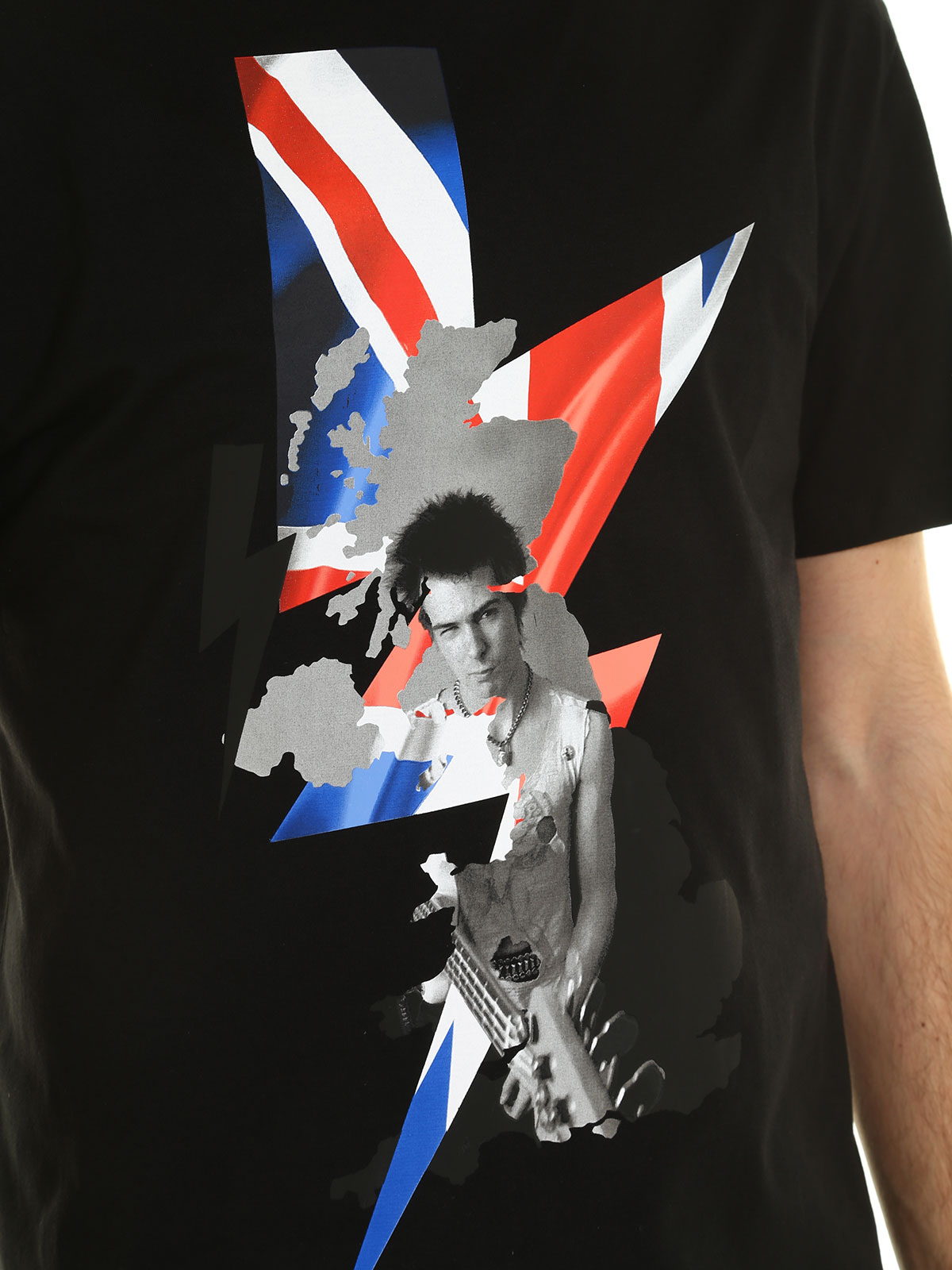 T-shirts Neil Barrett - The Clash print T-shirt - PBJT217SE531S01