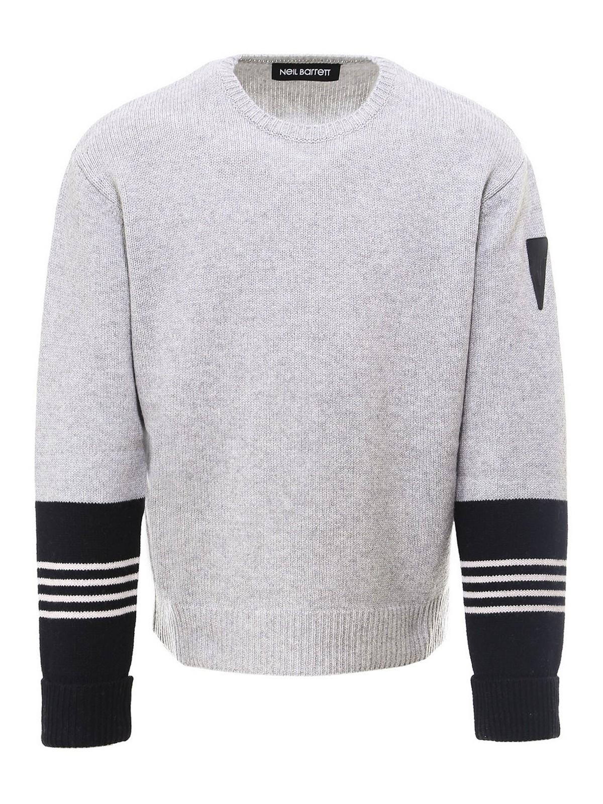 Neil Barrett Box fit wool sweater - Grey - Men|PBMA1098BP606C1654
