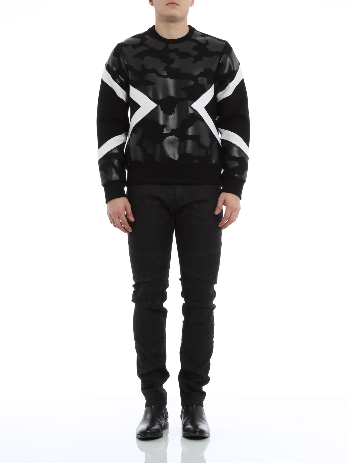 Neil Barrett Camouflage patterned sweatshirt | PBJS334VA512S042