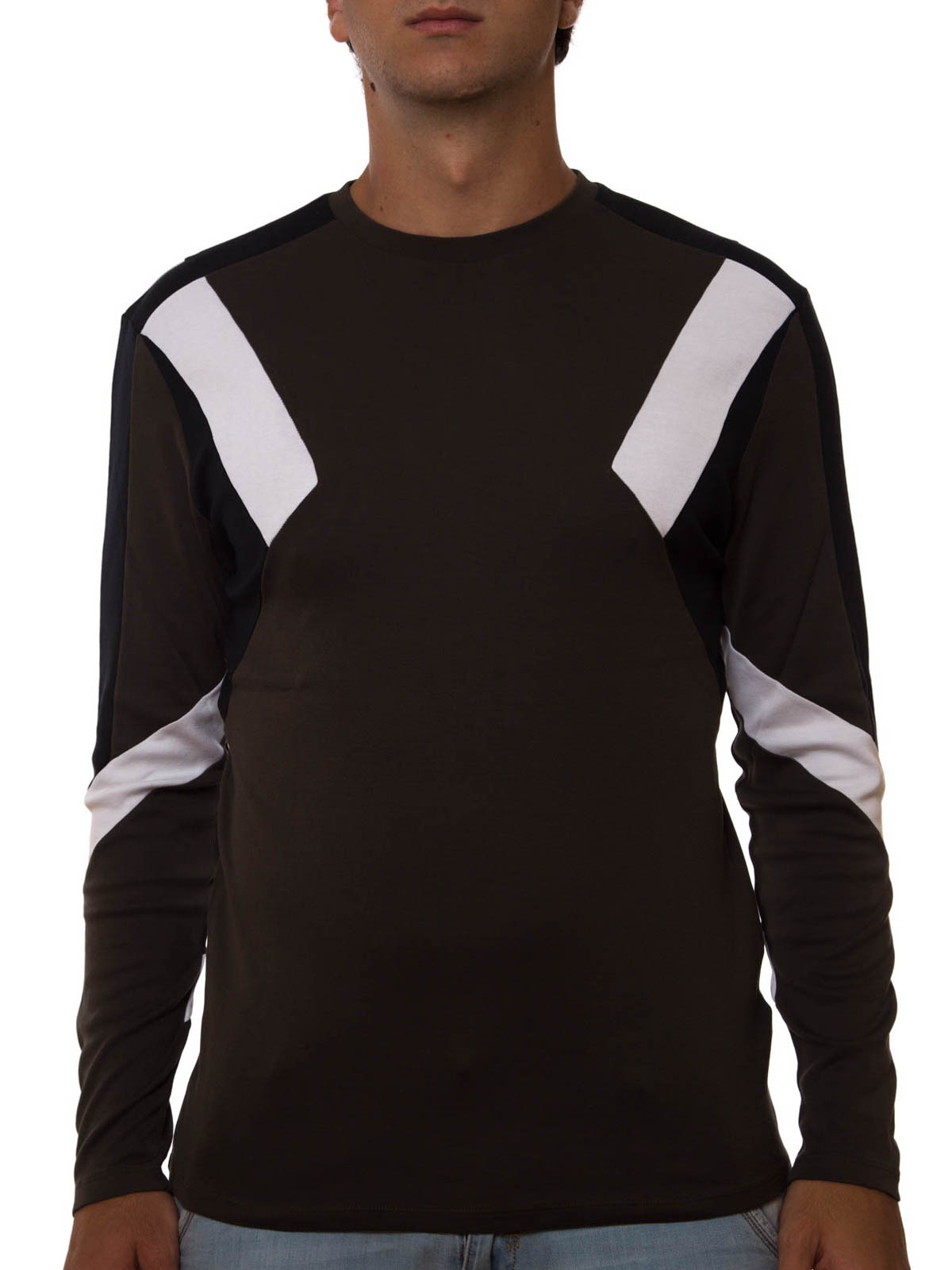 Neil Barrett Colour block long sleeved T-shirt|BJT162VB530C1592
