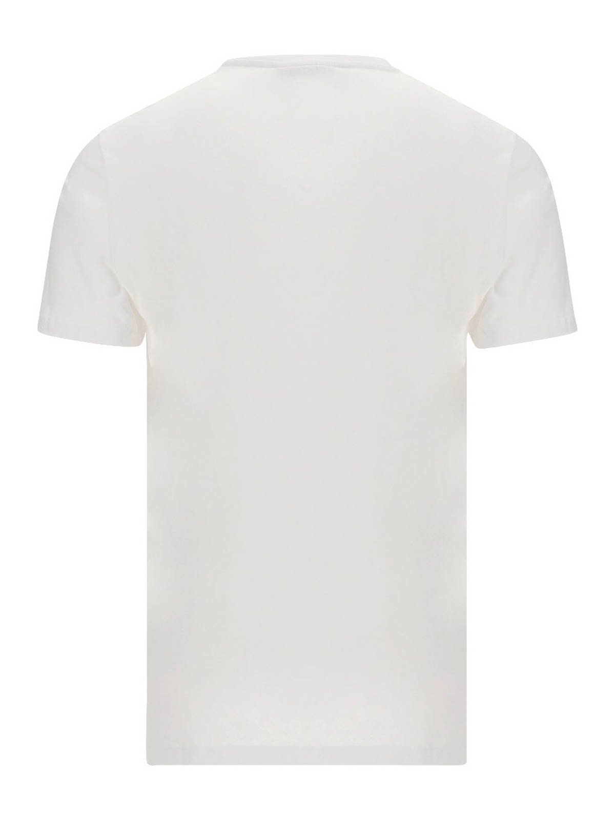 Shop Neil Barrett Lightning Print Cotton T-shirt In White