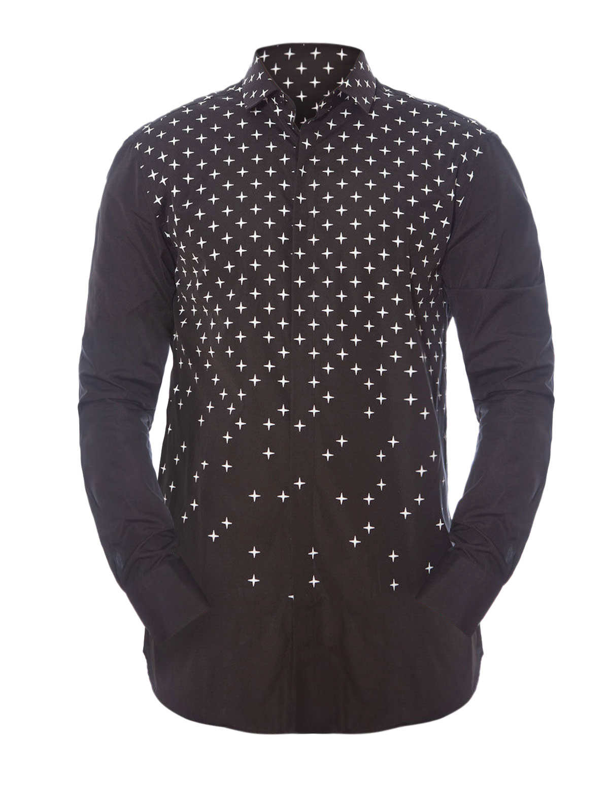 Shirts Neil Barrett - Star print shirt - PBCM531A017S524 | thebs.com