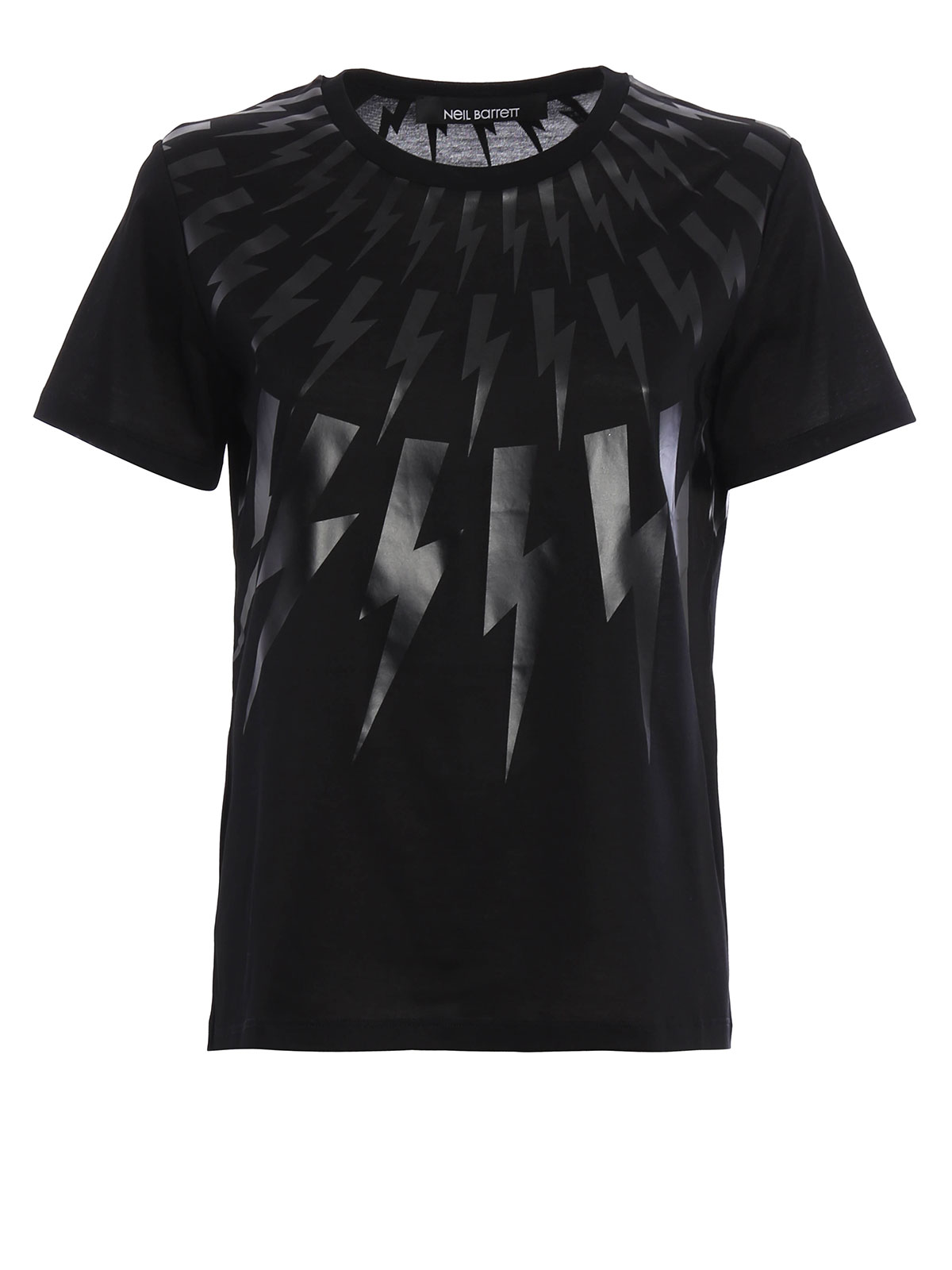 Neil Barrett Flash print T-shirt - Black - Women|NJT19OA501S01
