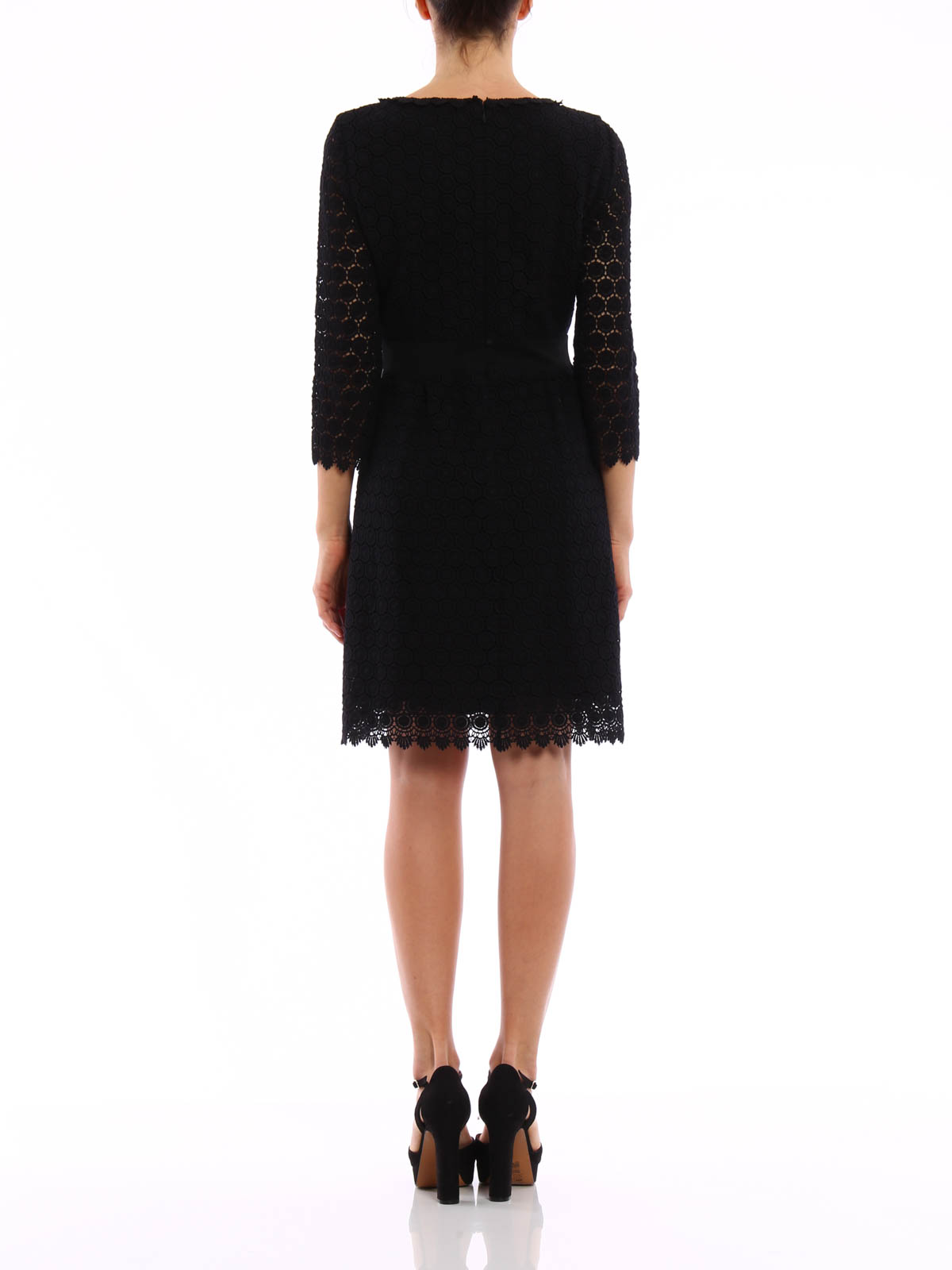 dvf lace dress black Diane Von Furstenberg Dresses | Nwt! Diane Von Furstenberg Zarita Lace Sheath Dress | Color: Red | Size: 8