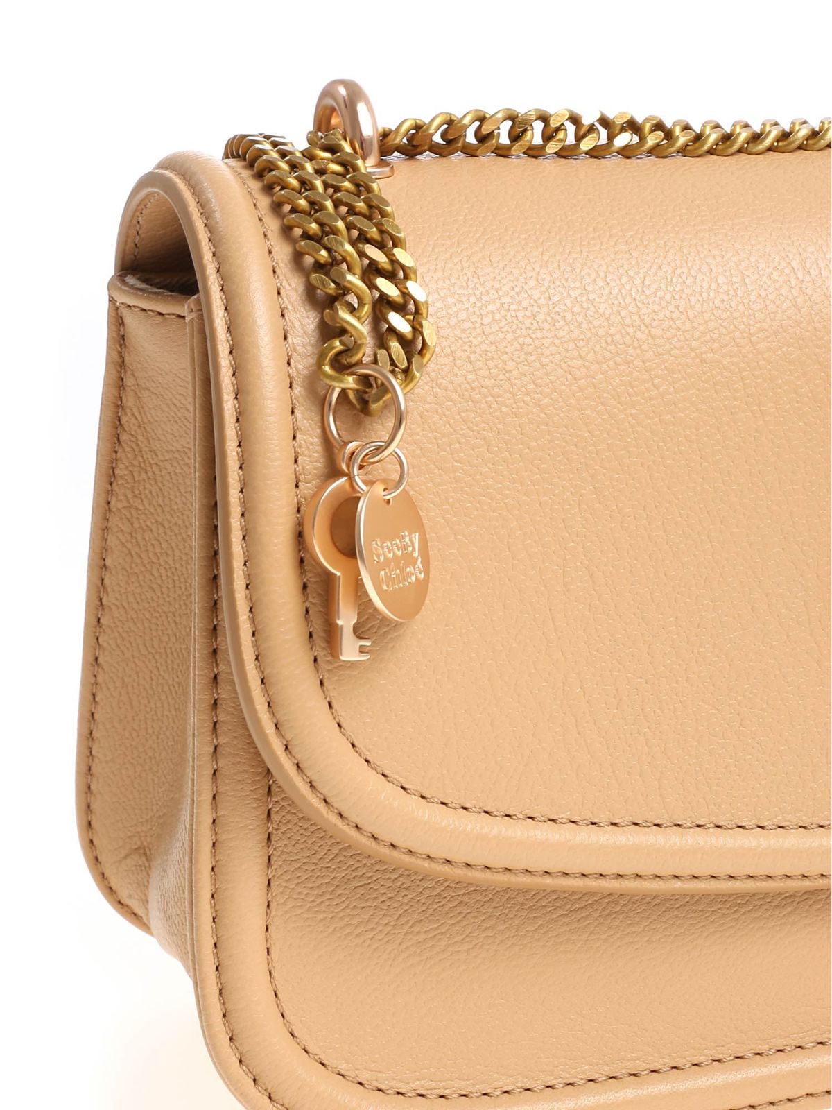 Shop See By Chloé Nude Lois Shoulder Bag In Beis