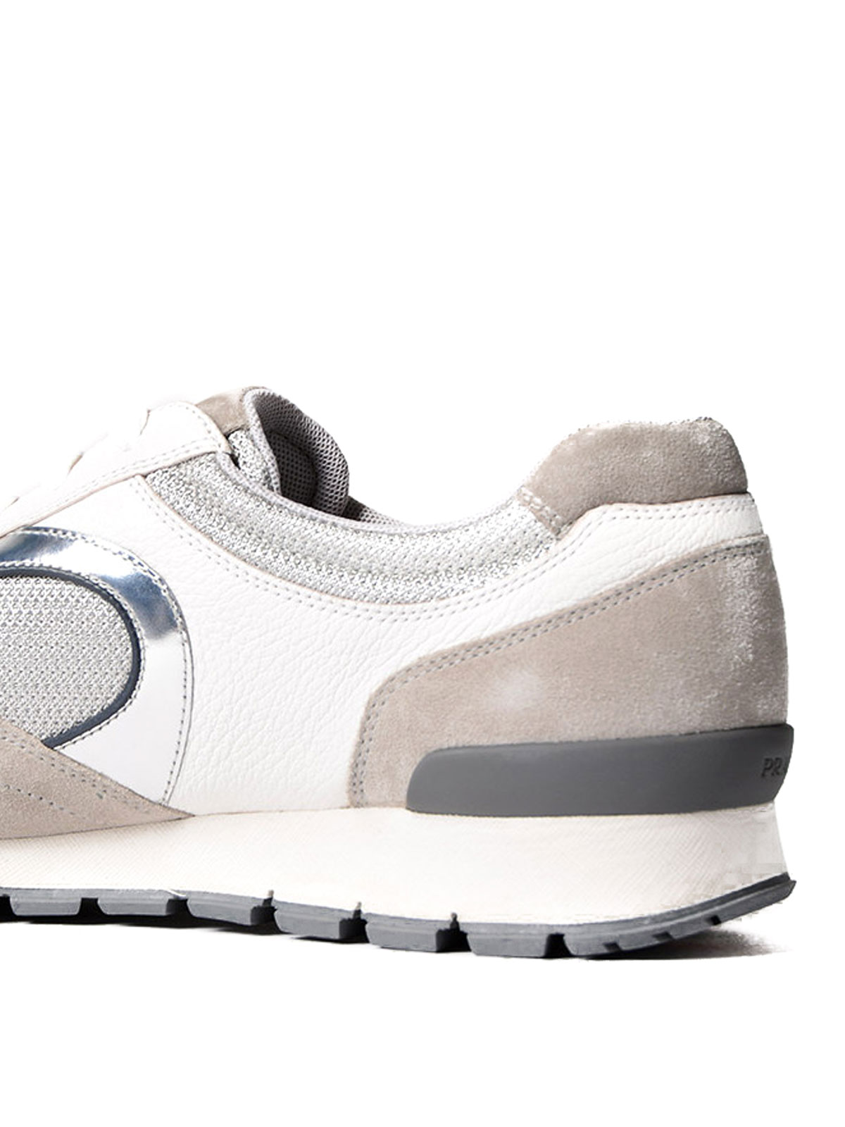 Prada Linea Rossa Nylon and leather sneakers - White|4E3080O15J36