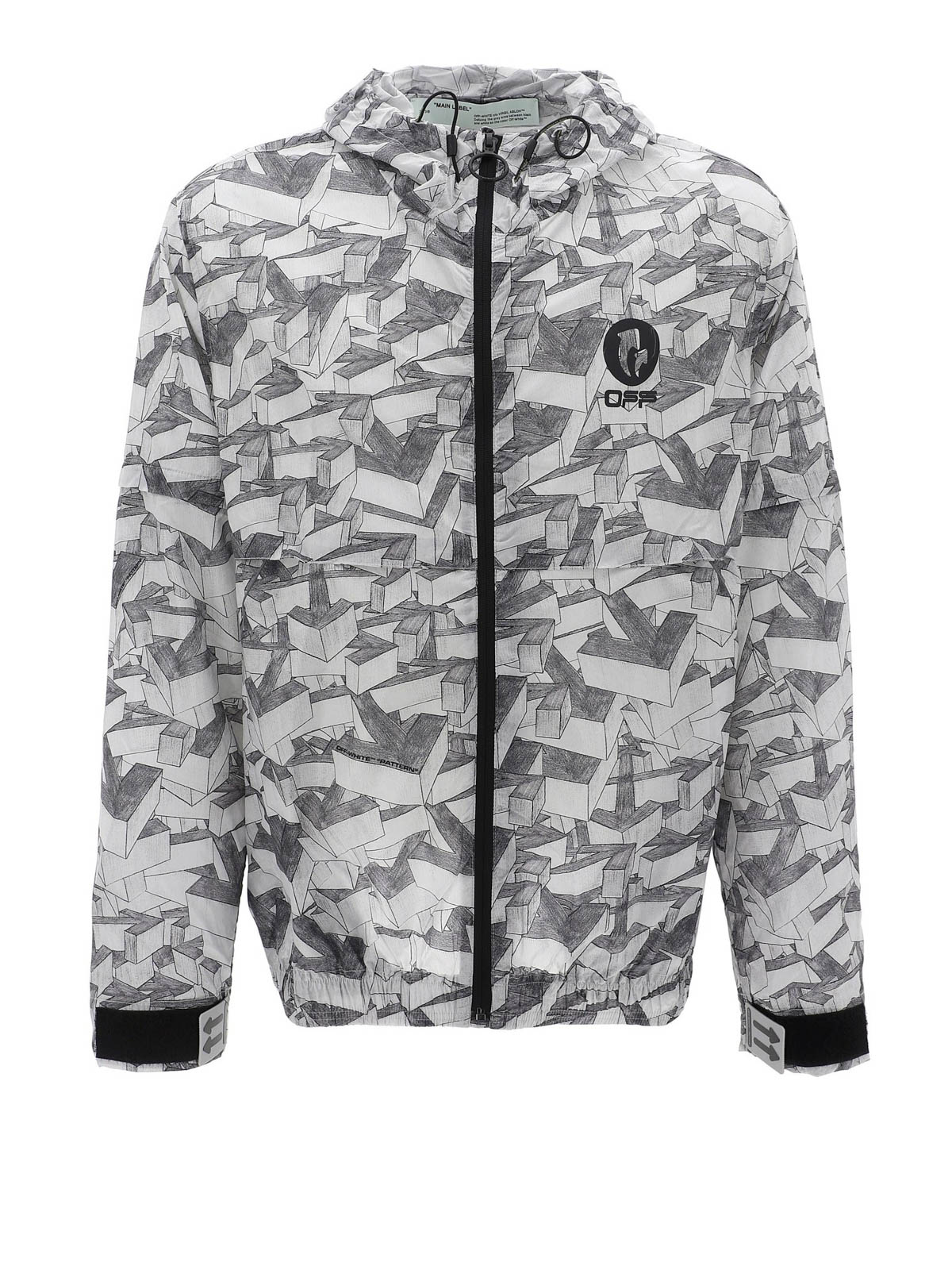 stress Tilstedeværelse Isaac Casual jackets Off-White - Geometric print jacket - OMVC002R20G440339910