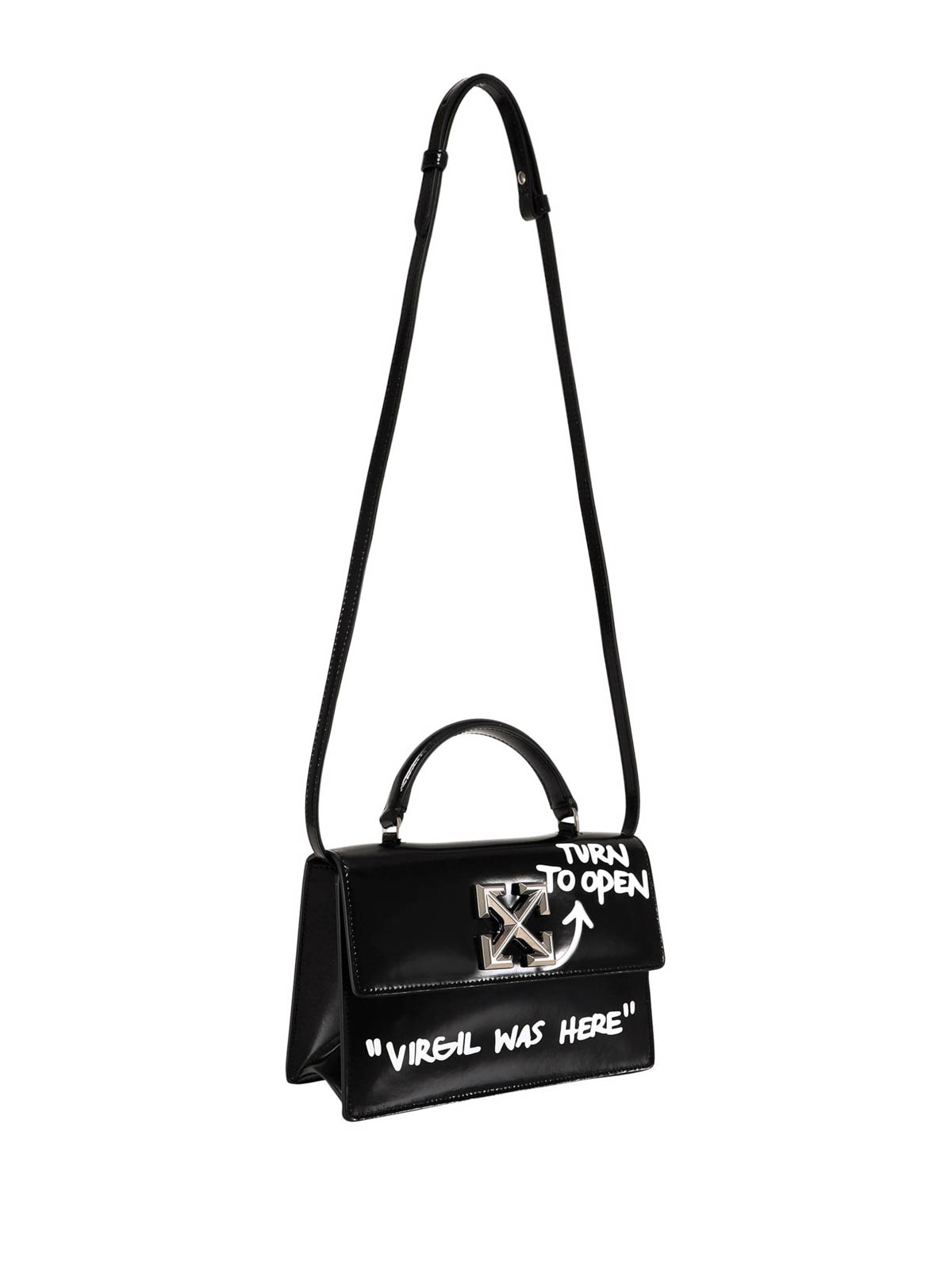 Off-White Virgil Was Here Jitney 1.4 Tote Bag Small Black