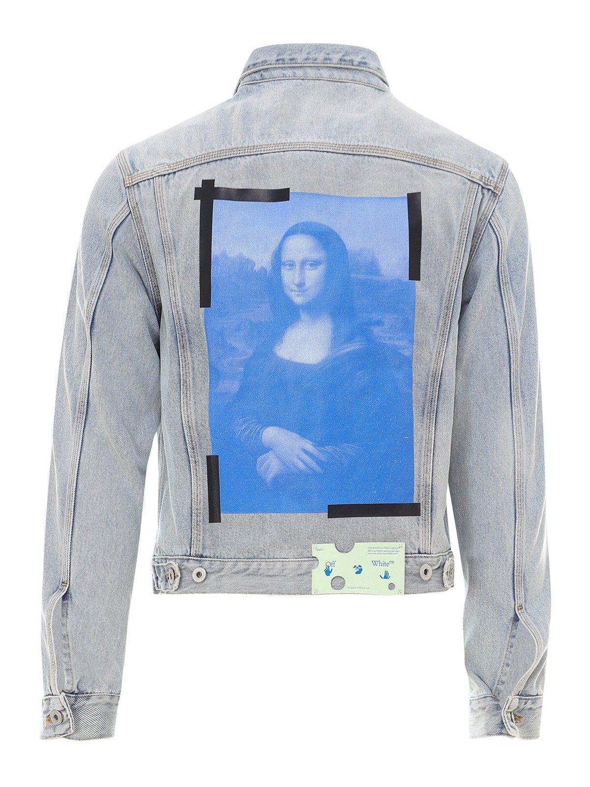 655cmOFF-WHITE Mona Lisa Denim Jacket