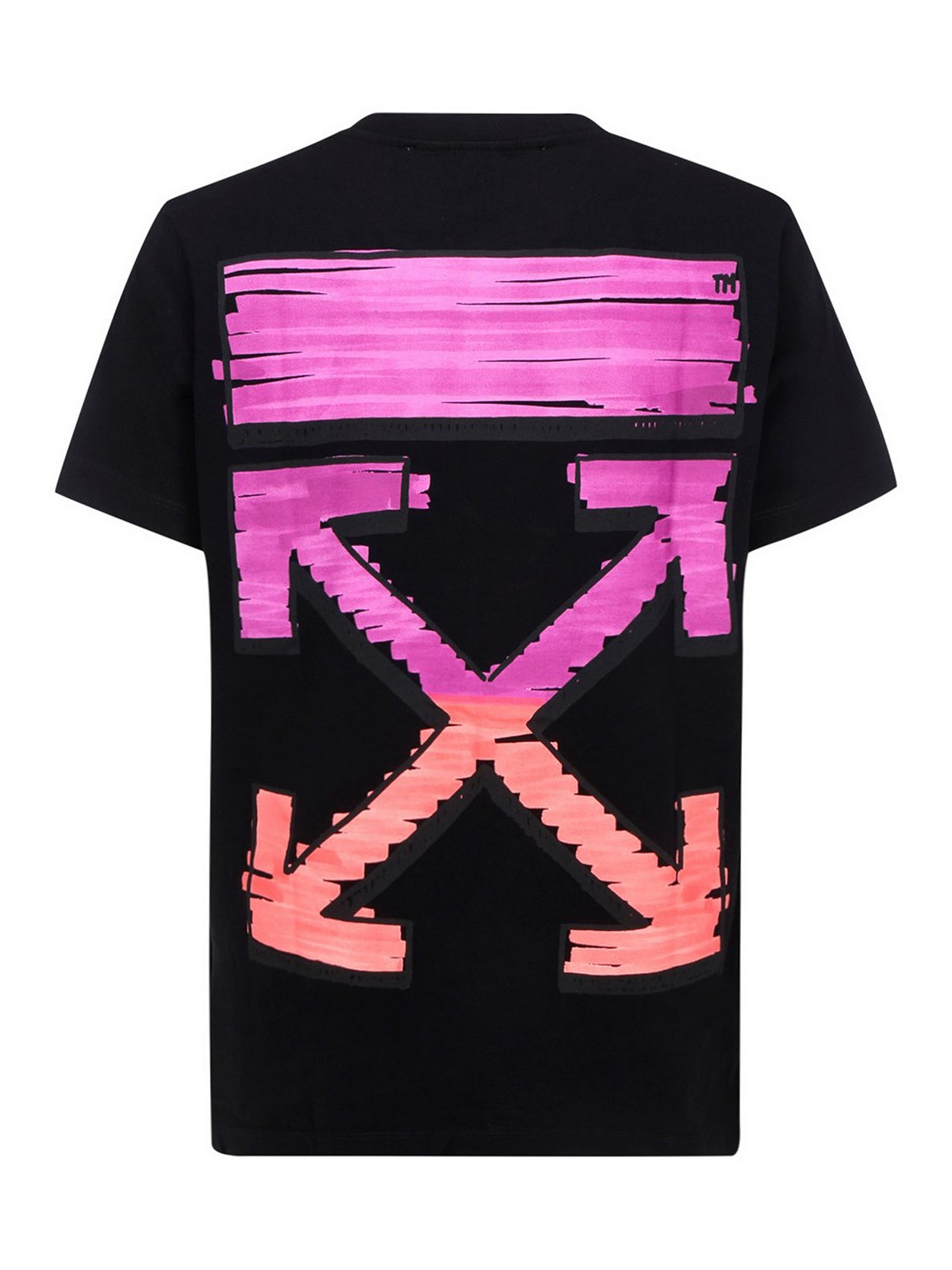 T-Shirts Off-White - Marker Print Cotton T-Shirt - Omaa027R21Jer0031032
