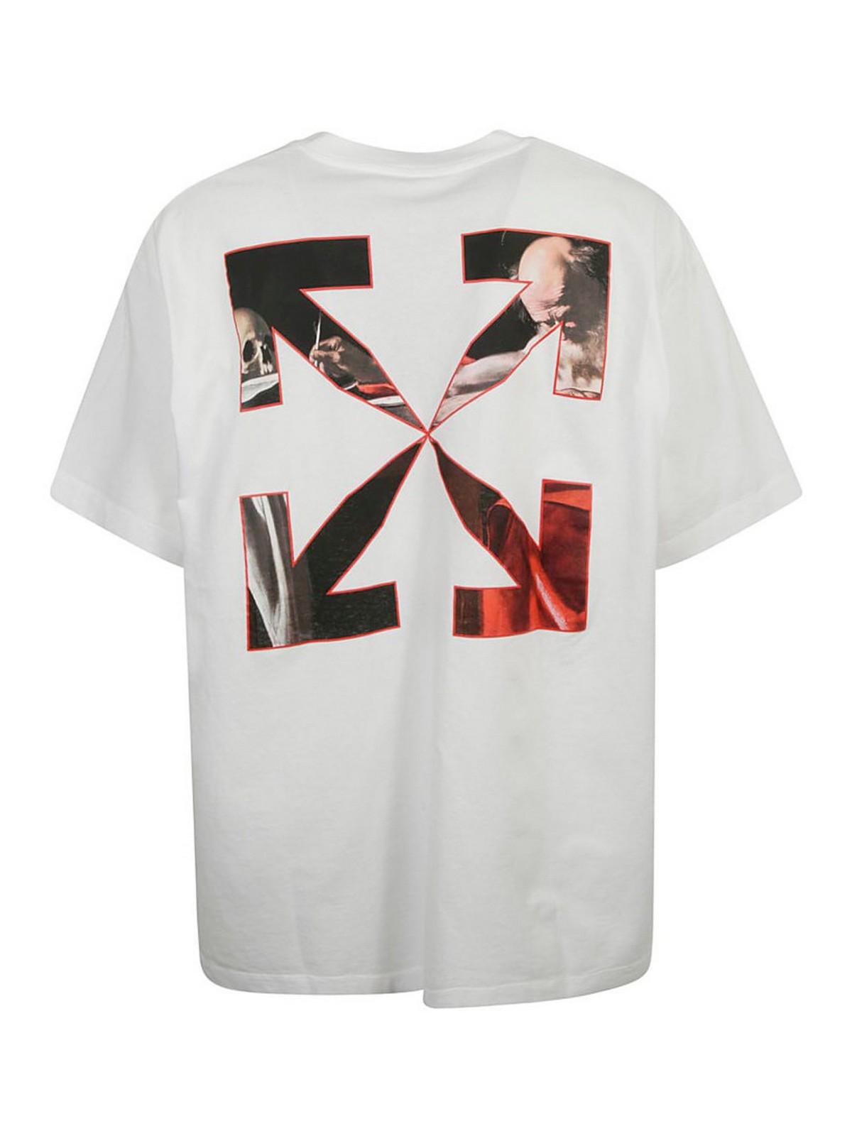 Vælge hoste legemliggøre T-shirts Off-White - Oversized Caravaggio T-shirt - OMAA038R21JER0030125