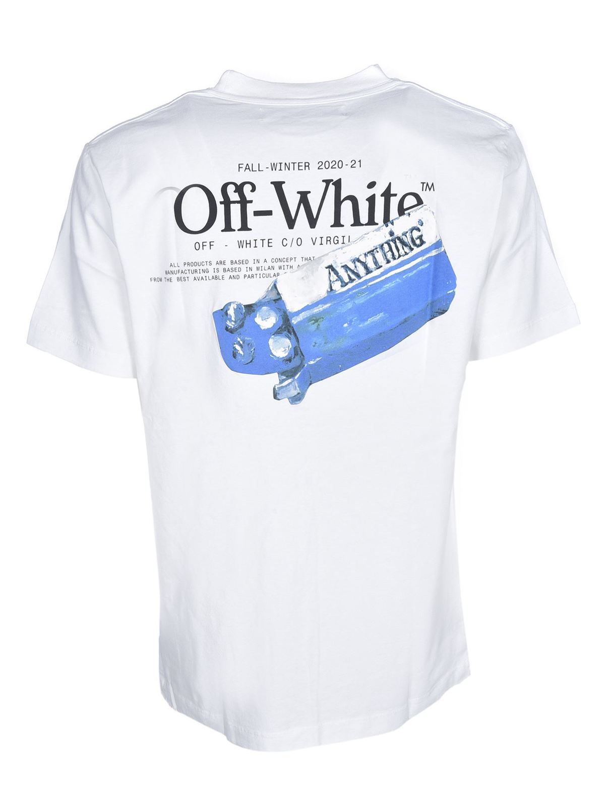 Rendezvous Monarch Eftermæle T-shirts Off-White - Pascal Medicine T-shirt in white - OMAA027F20FAB0050110