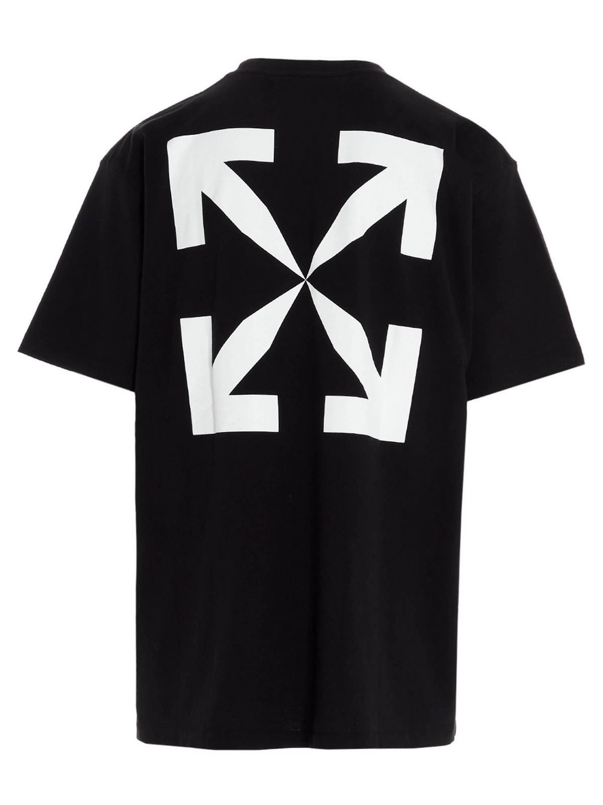 Off-White Pascal print T-shirt in black|OMAA038F20FAB0151001