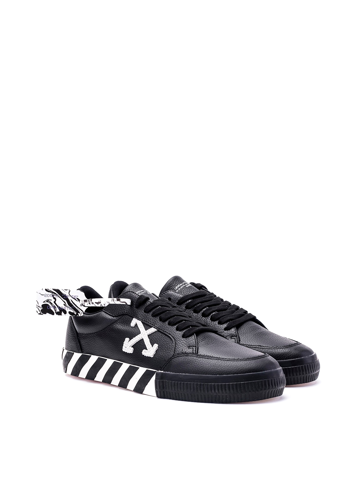 Off-White Low Vulcanized Leather Sneakers