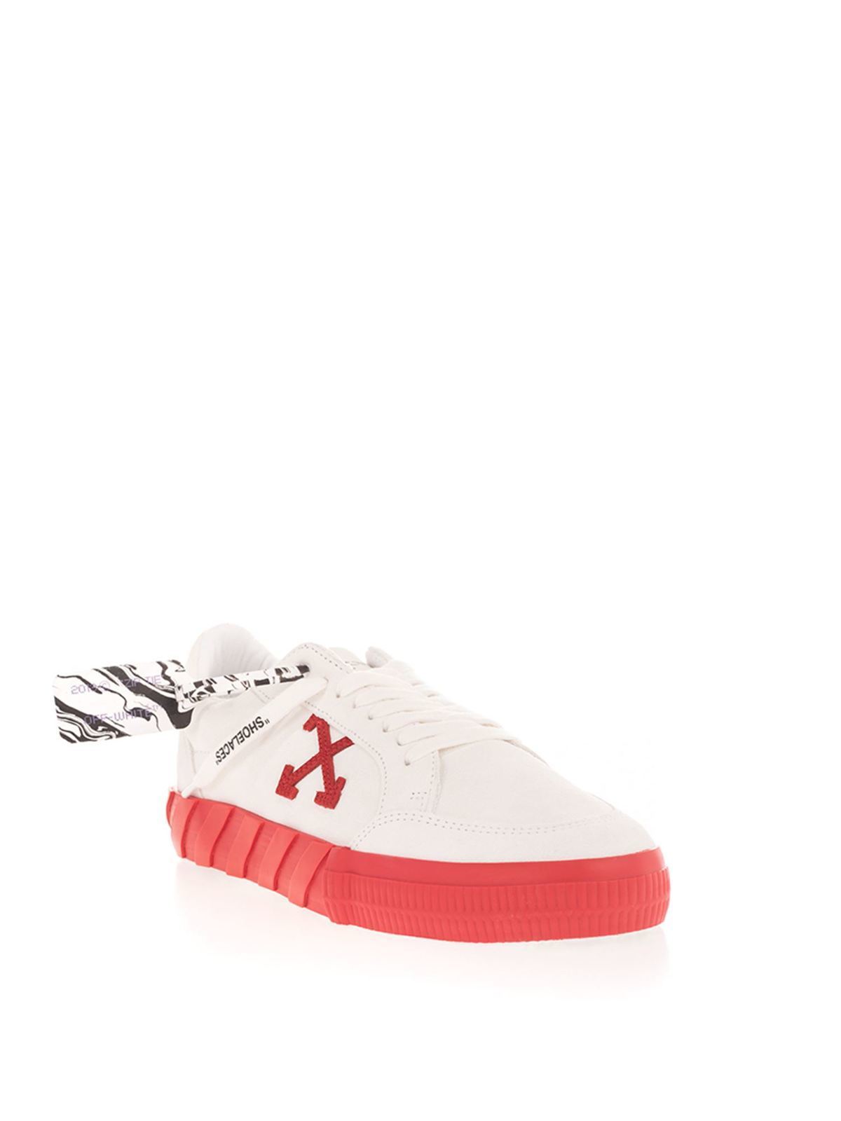 sæt ind Flyvningen Ødelægge Trainers Off-White - Low Vulcanized sneakers in white - OMIA085F20LEA0050125