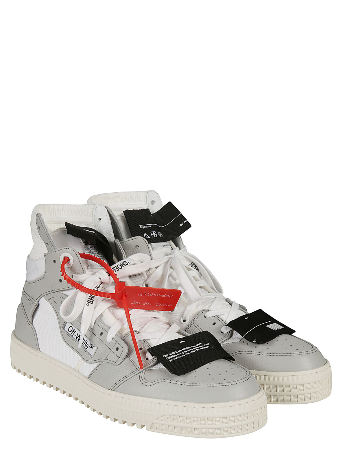 Off-White Black Suede And Canvas Off-Court 3.0 Hight Top Sneakers