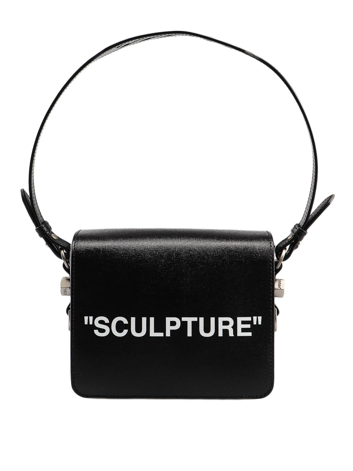 Off-White Sculpture Leather Shoulder Bag (£790) ❤ liked on