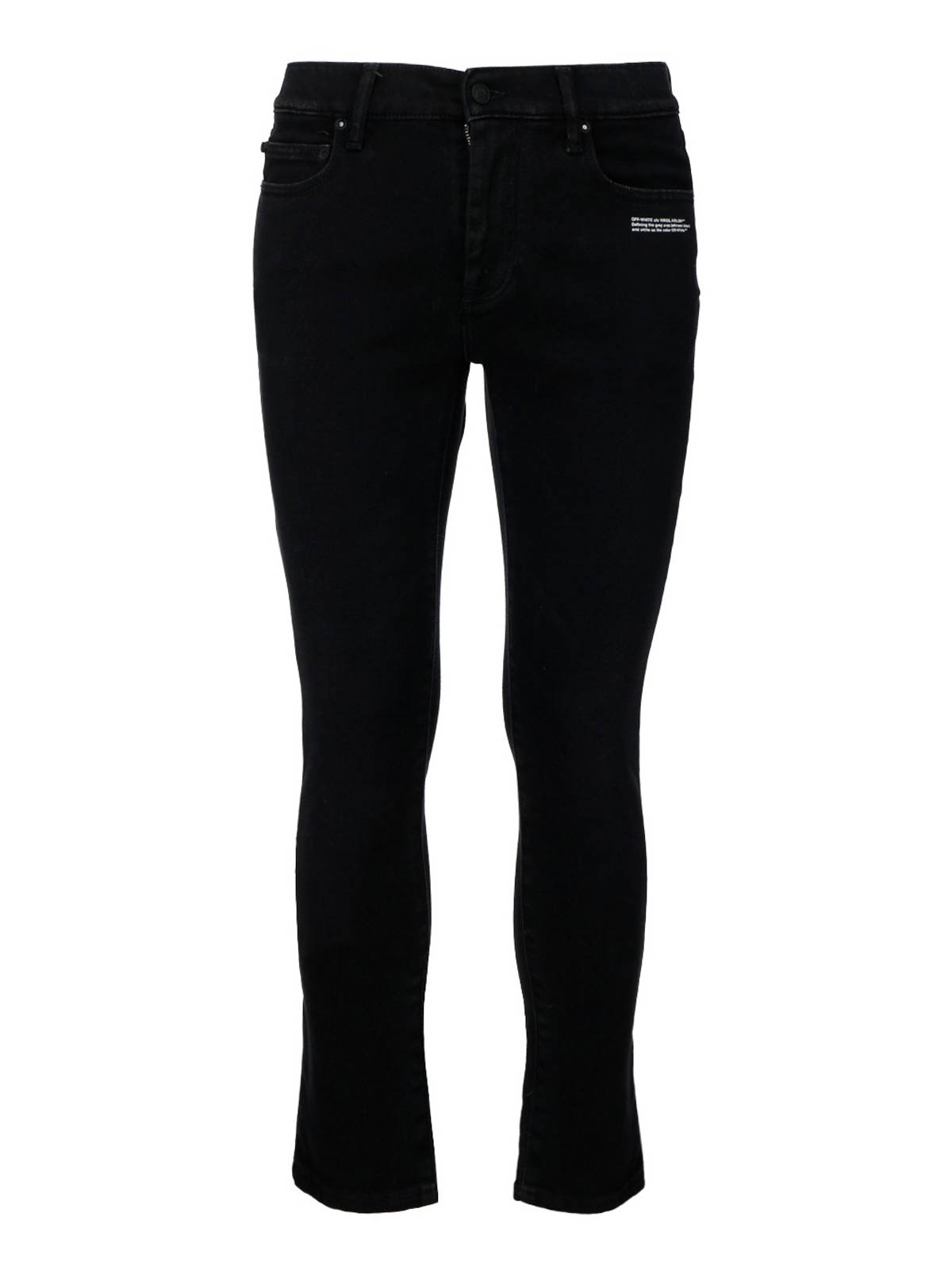 Off-White ストレートジーンズ - 黒|OMYA074F20DEN0041001