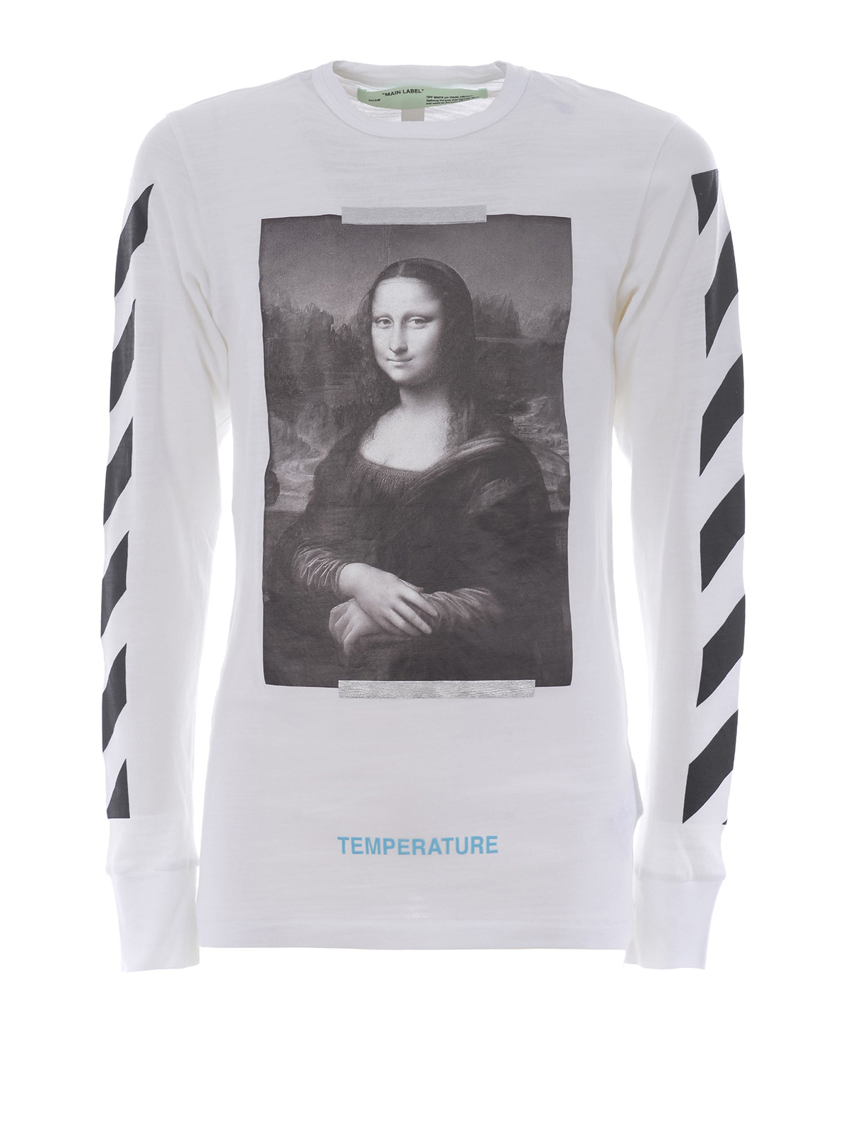 T-shirts Off-White - diagonals print white Tee - OMAB001S180010120110