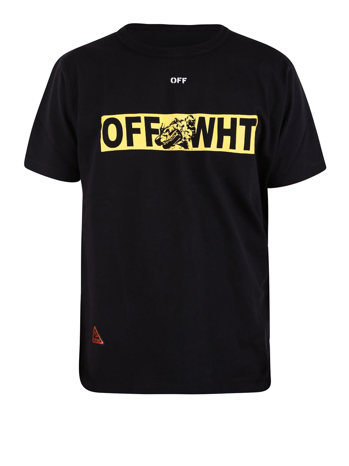 Off-White Moto Spliced T-shirt - Black - Men|OMAA032S181850831060