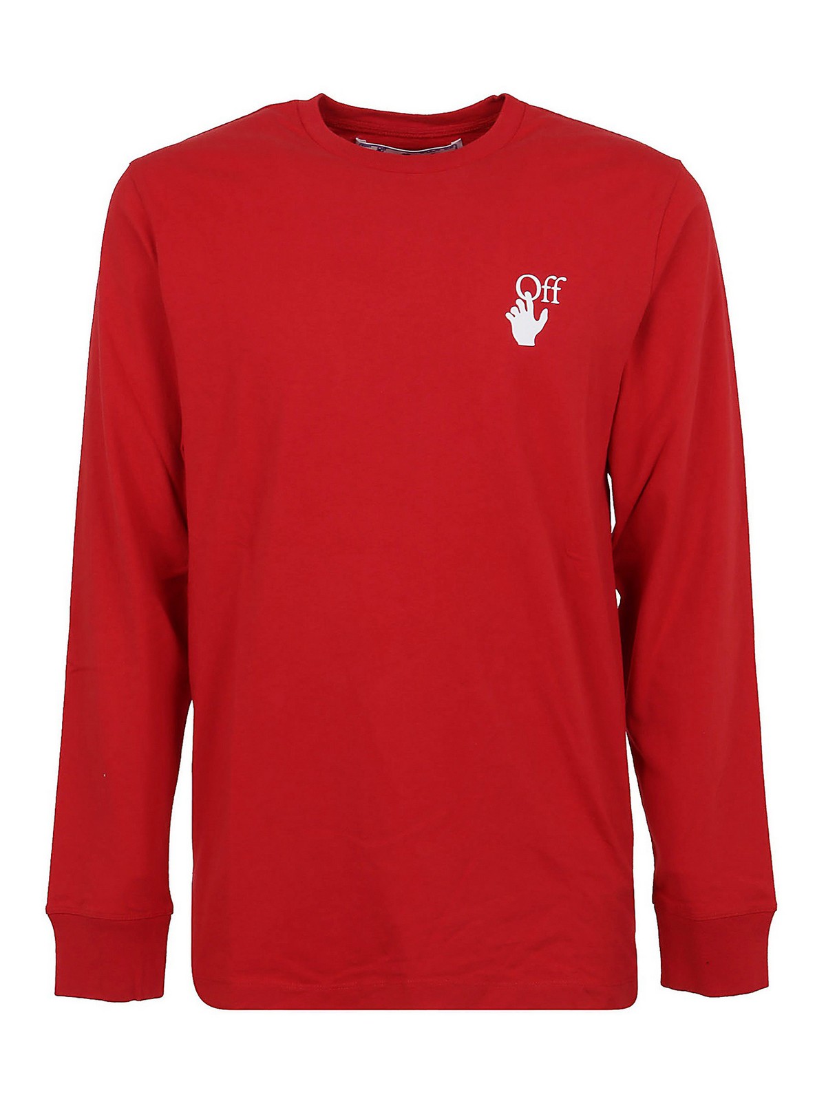 Off-White T-Shirt Pascal Arrow L/S Rouge OMAB001F20FAB0022501