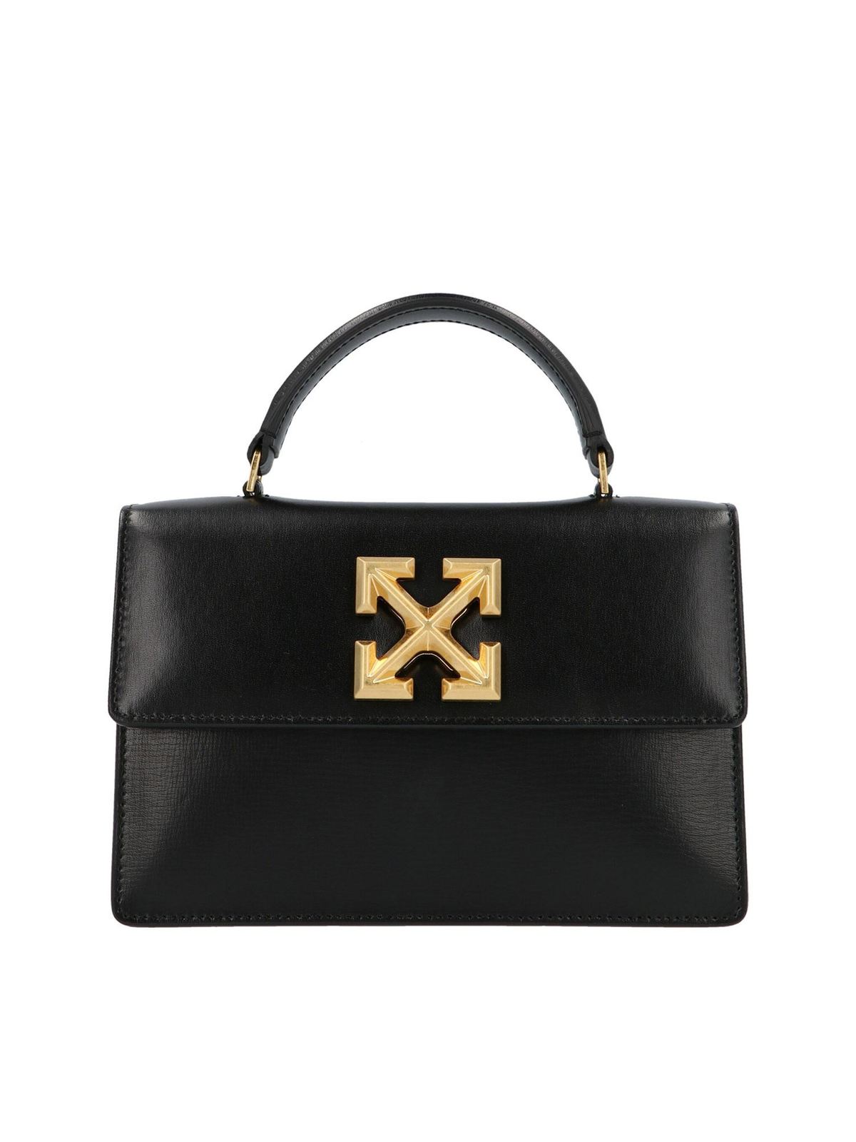 Off-White Twist Jitney 1.4 handbag in black|OWNA092R21LEA0031000