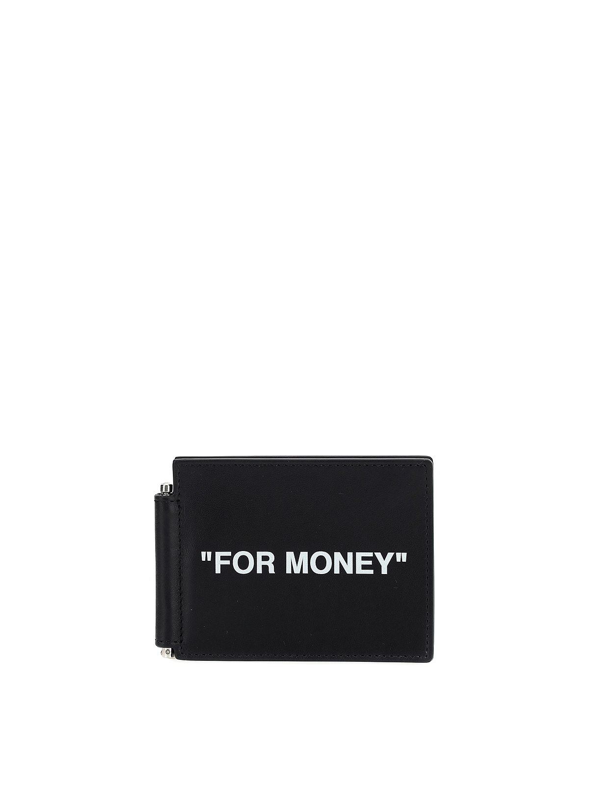 【売り切りセール】OFF - WHITE マネークリップ　財布 Off-White 財布 - For Money - ブラック | OMNC022R21LEA0011001