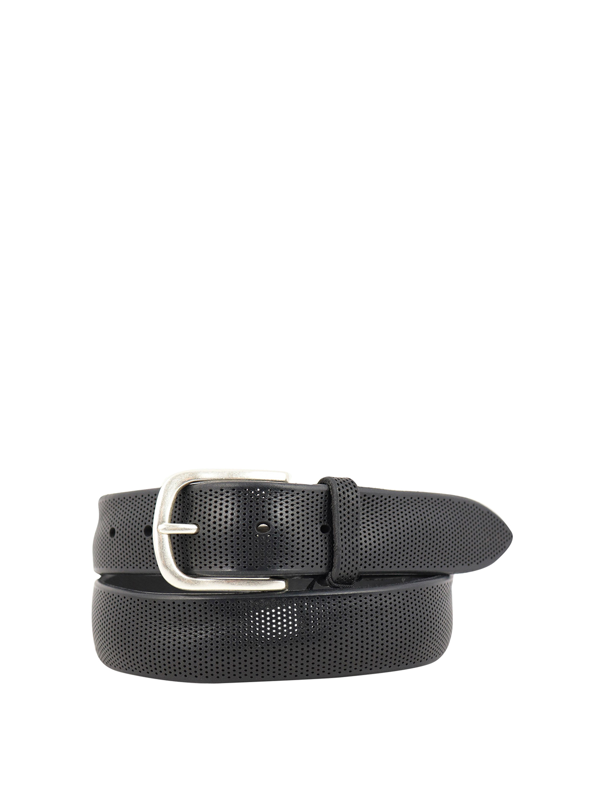 Anderson's 3cm Black Leather Belt - Men - Black Belts