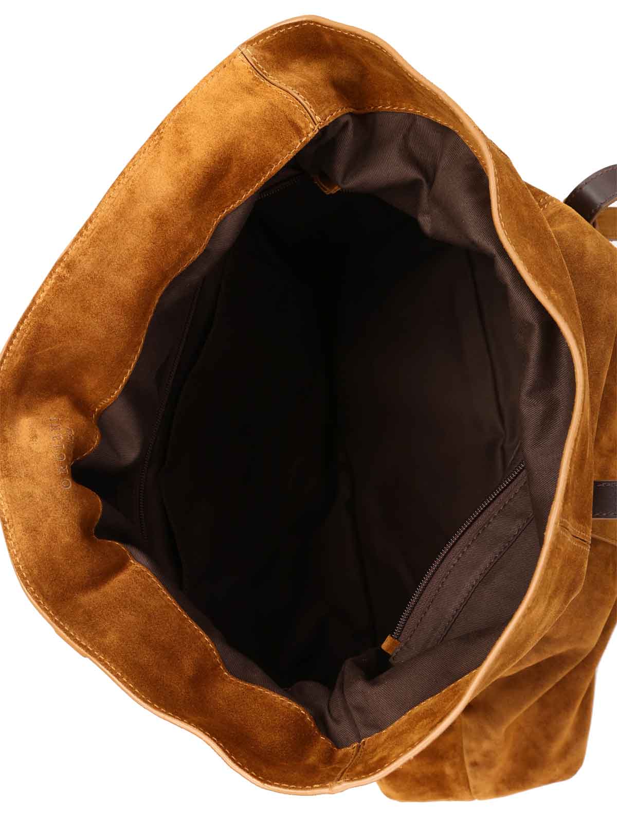 ショルダーバッグ・ポシェット Orciani Soft Suede And Leather Crossbody Handbag ORCIANI Missy Longuette Soft leather shoulder and crossbody