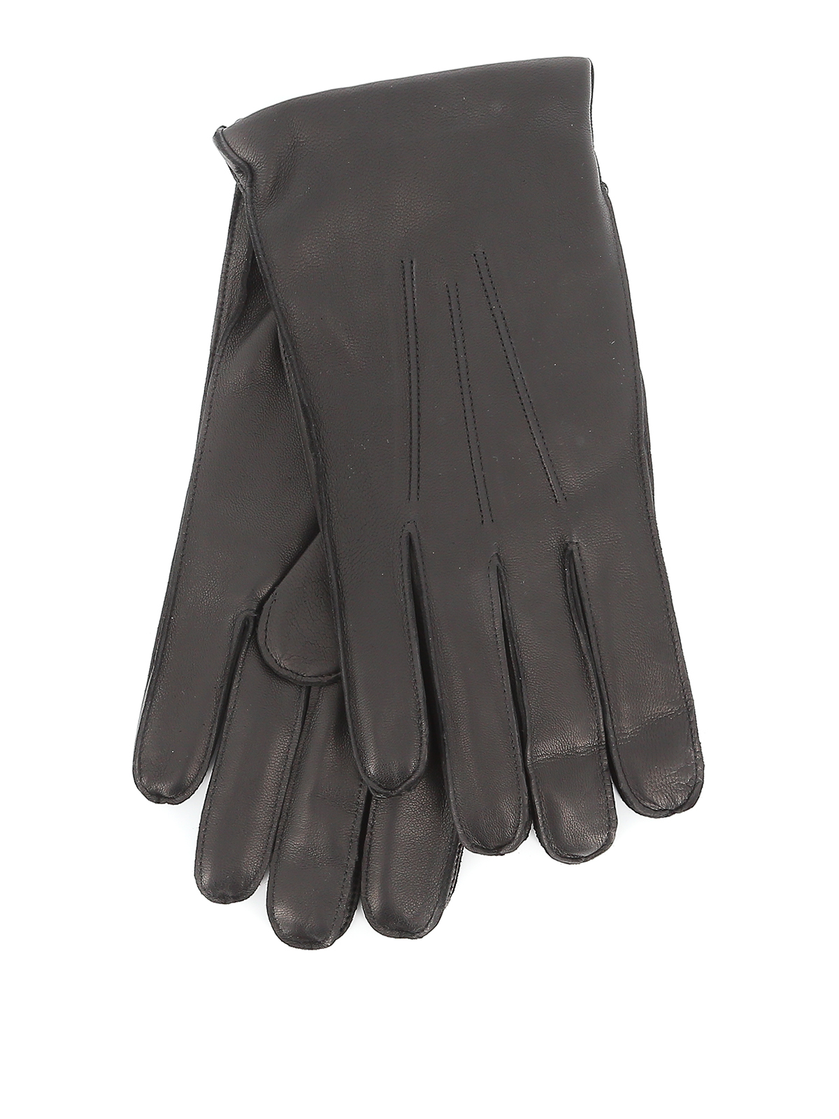 Orciani Nappa Flake Black Gloves