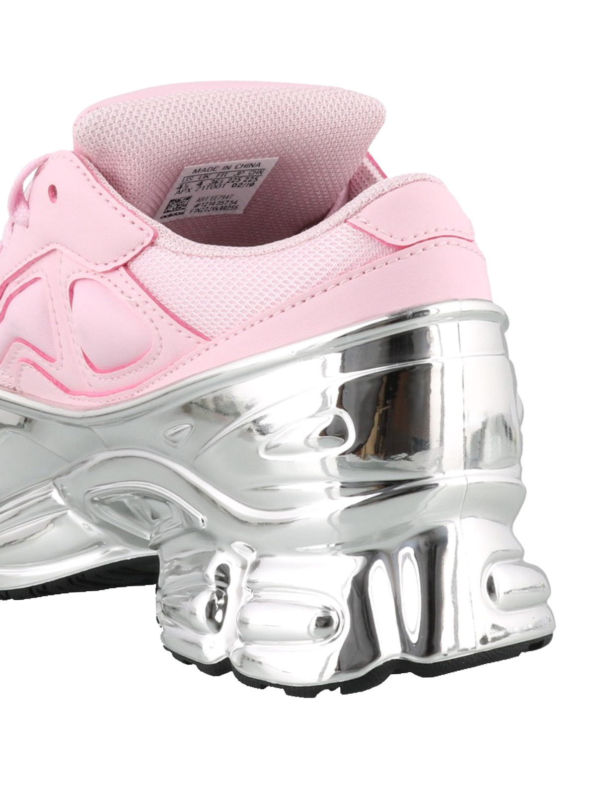 Raf Simons Adidas - Ozweego RS pink and silver chunky sneakers - EE7947PINKSILVERSILVER