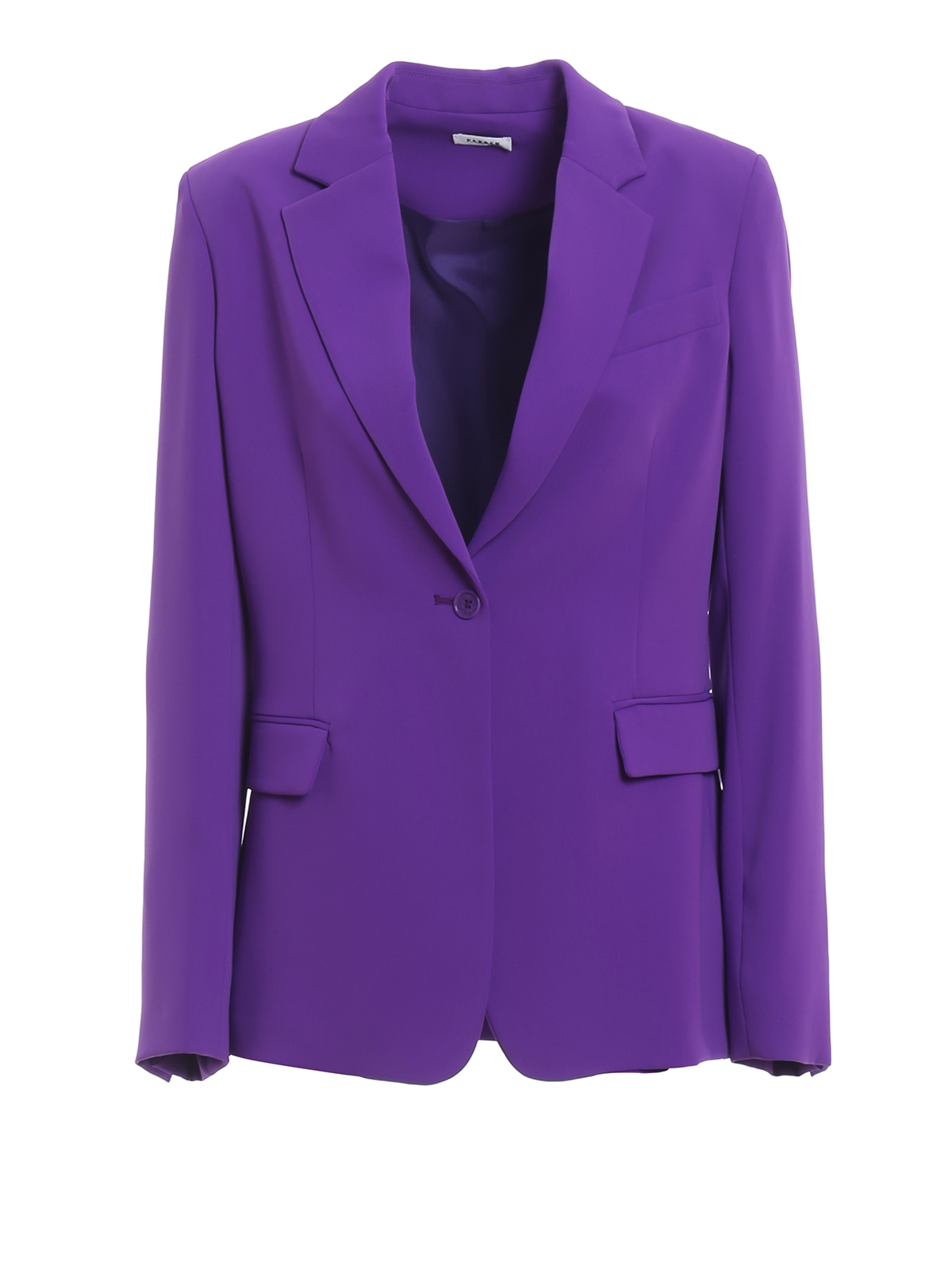 Blumarine: Purple Single-Breasted Blazer