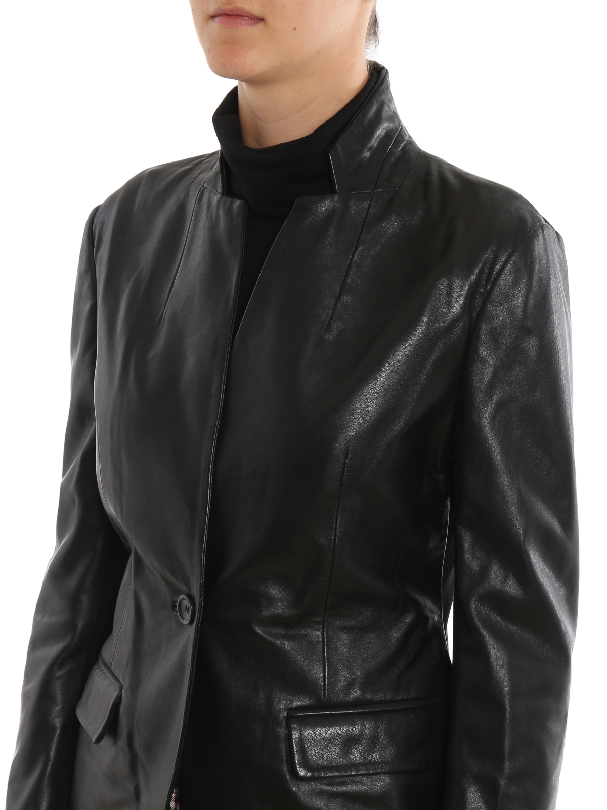 - Leather P.A.R.O.S.H. MAZED430758013 jacket leather Maze - jacket
