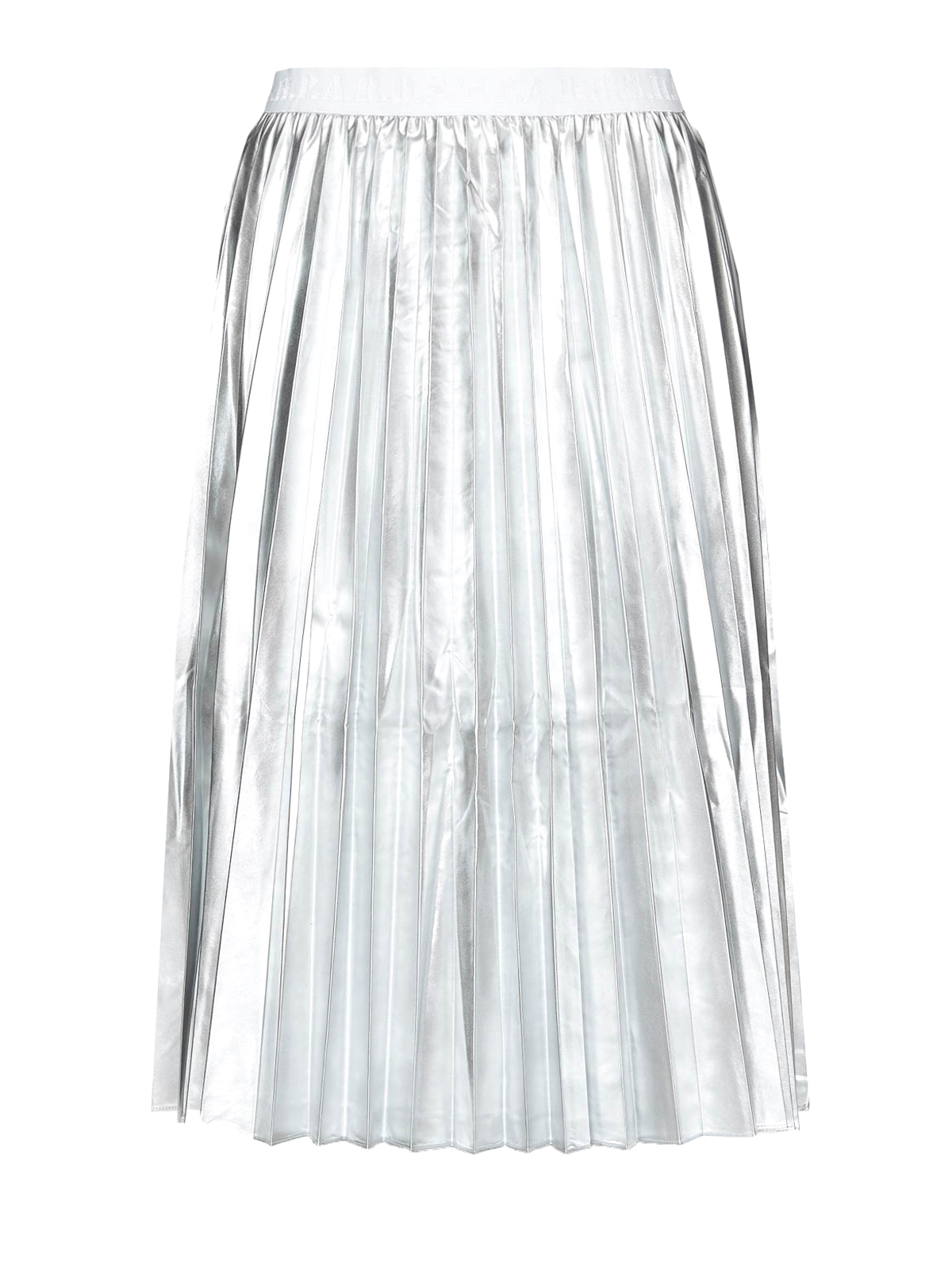 Silver pleated discount skirt knee length