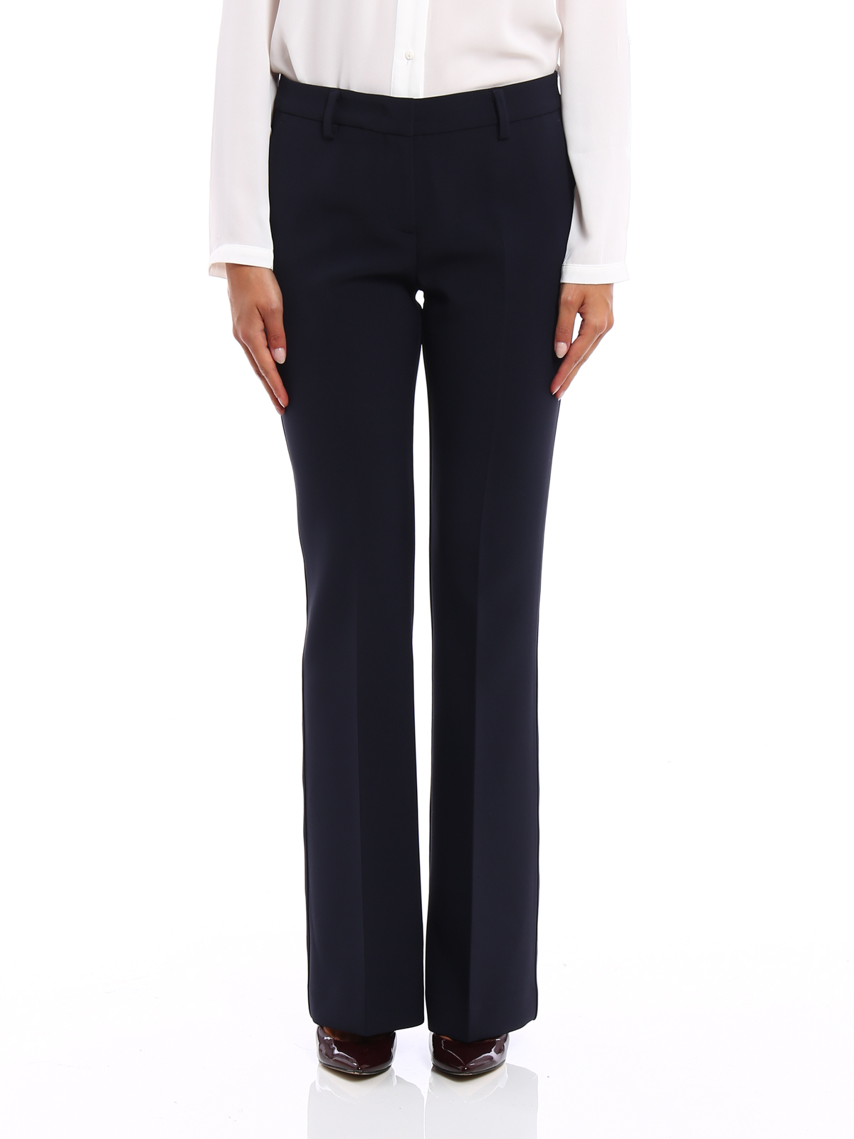 Buy Crepe Straight Leg Pants for Women Online from Indias Luxury Designers  2023