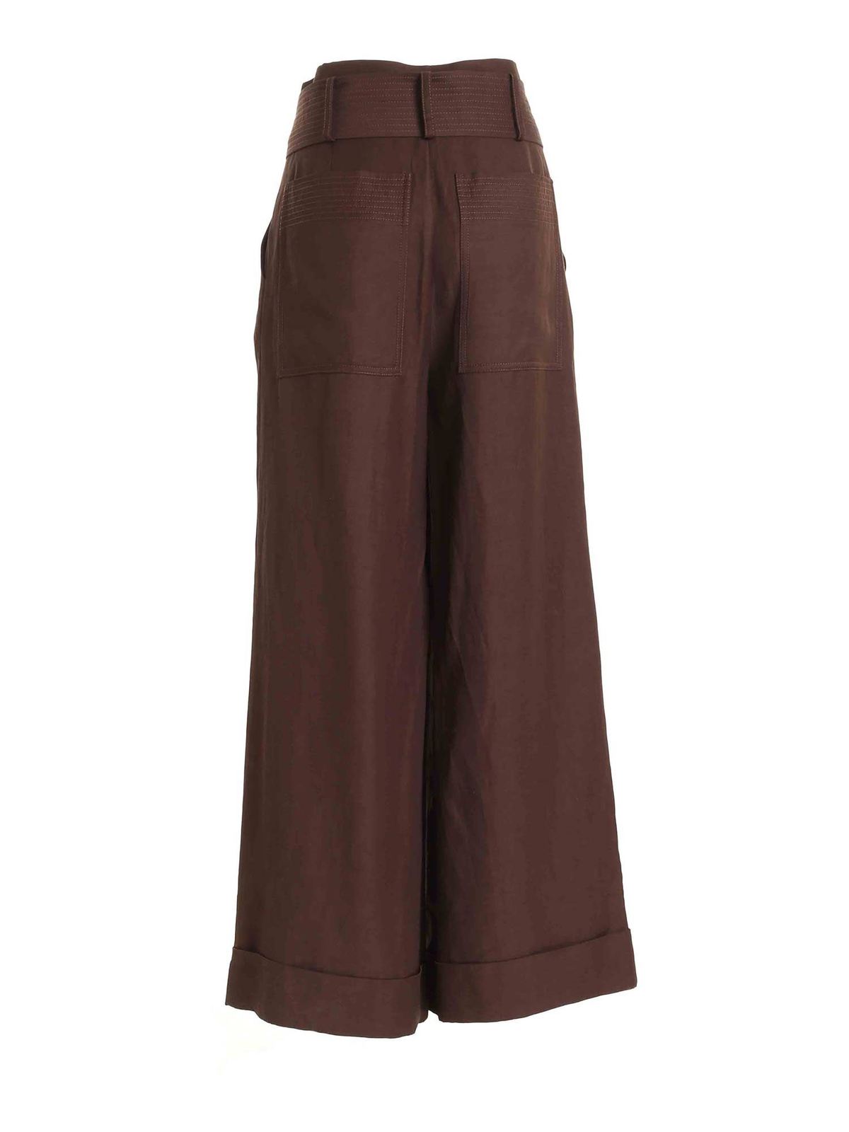 Buy Ted Baker Women Brown Self-Printed Palazzo Trousers Online - 711732 |  The Collective