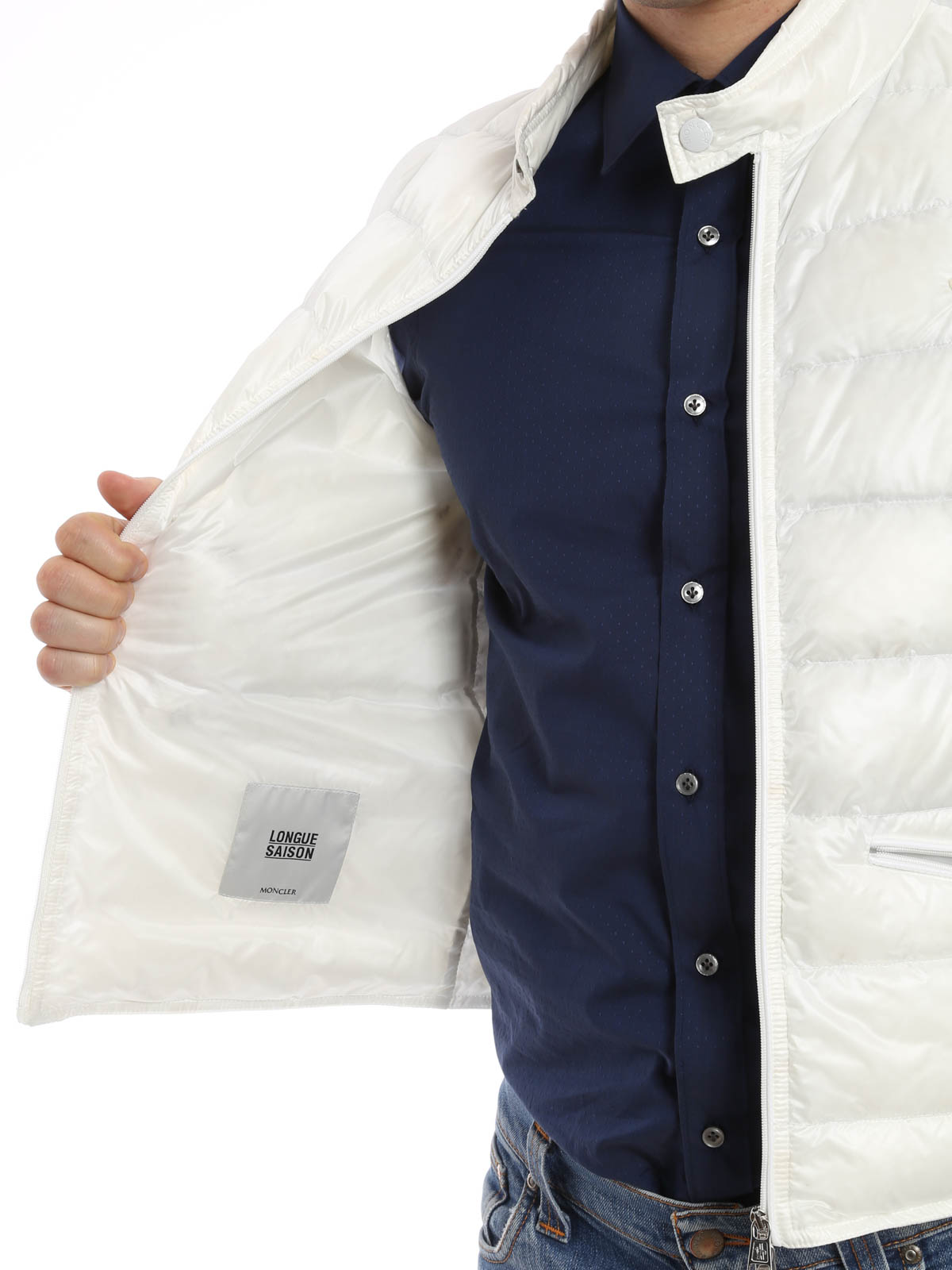 【moncler・モンクレール】 WAISTCOAT コート Moncler Logo Patch Padded Cardigan Jacket 9B00006 M1367 779