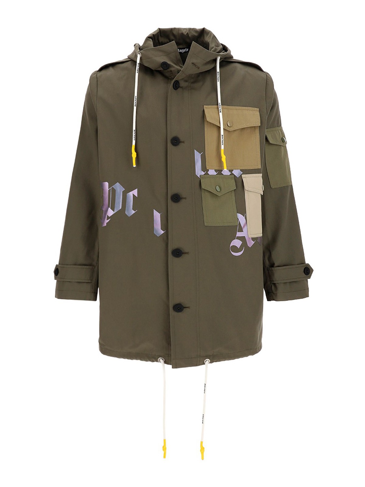 Palm Angels Parka Grün Grün Herren PMEC007R21FAB0015661