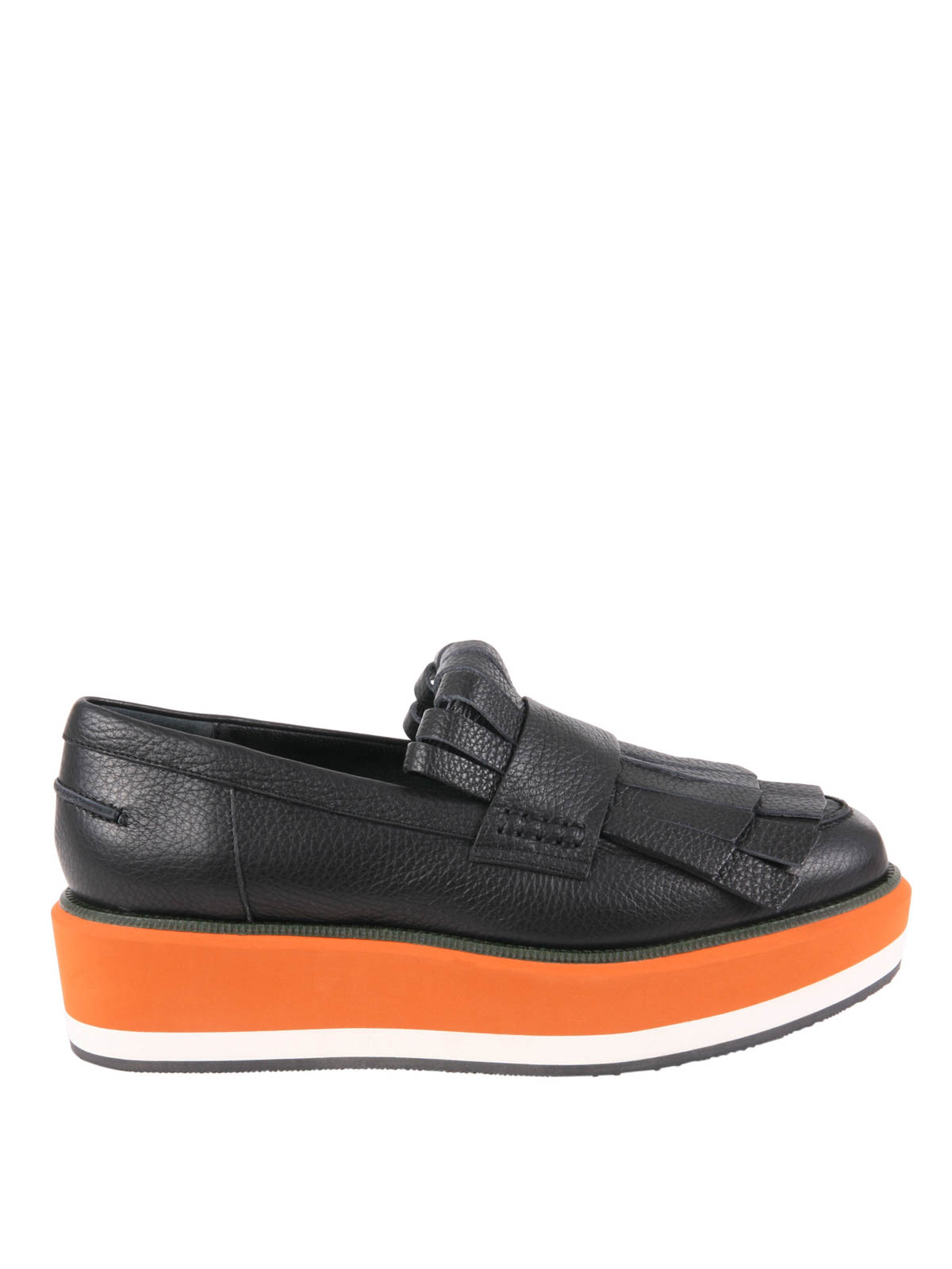 Paloma Barcelo Black Platform Fringe Loafers Paloma Barcelo Loafer, Size 41 EU main image 3