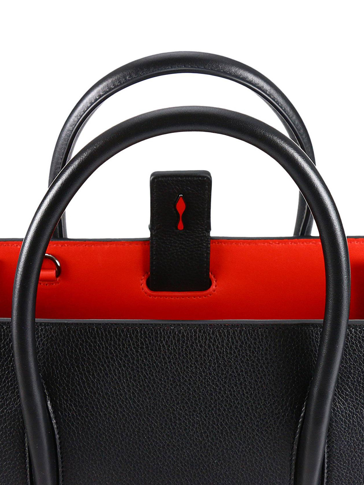Paloma Mini Embellished Leather Tote Bag in Black - Christian Louboutin