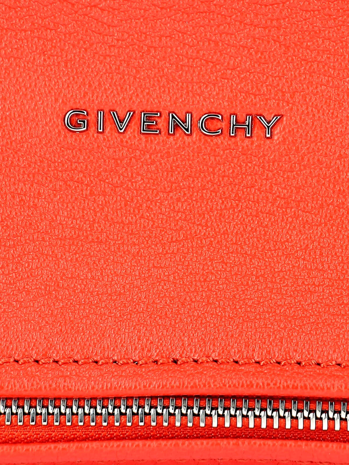 GIVENCHY Mini Pandora Leather Crossbody Bag Red