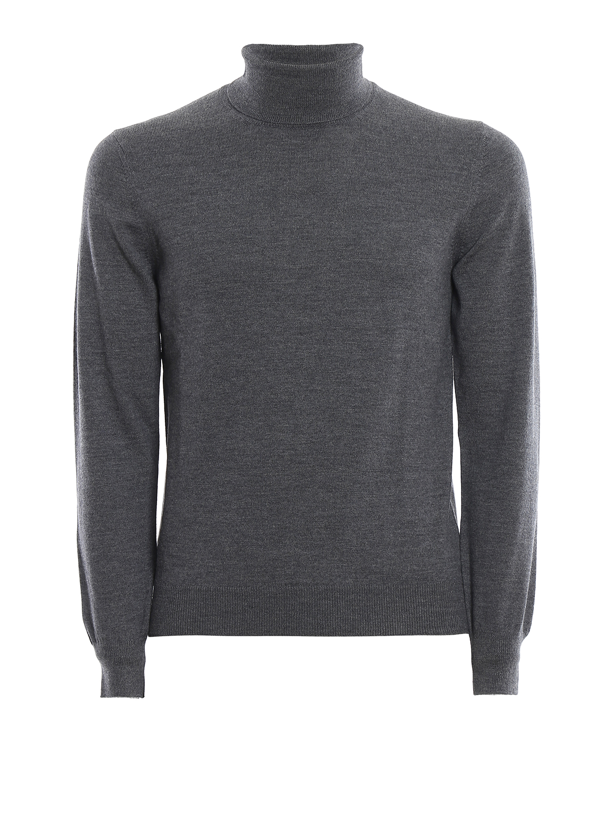 Paolo Fiorillo Pure Wool Turtleneck Jumper In Grey