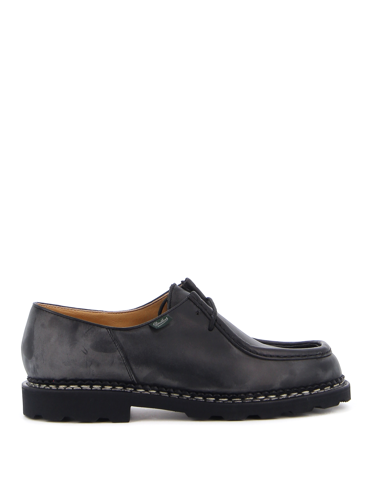 Paraboot Michael Leather Lace-ups In Negro