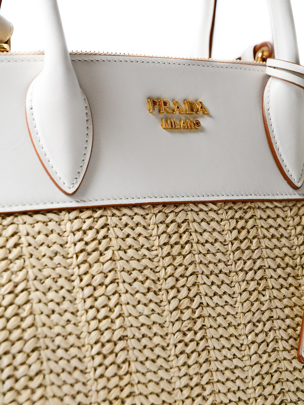 Natural Crochet Tote Bag PRADA, 43% OFF