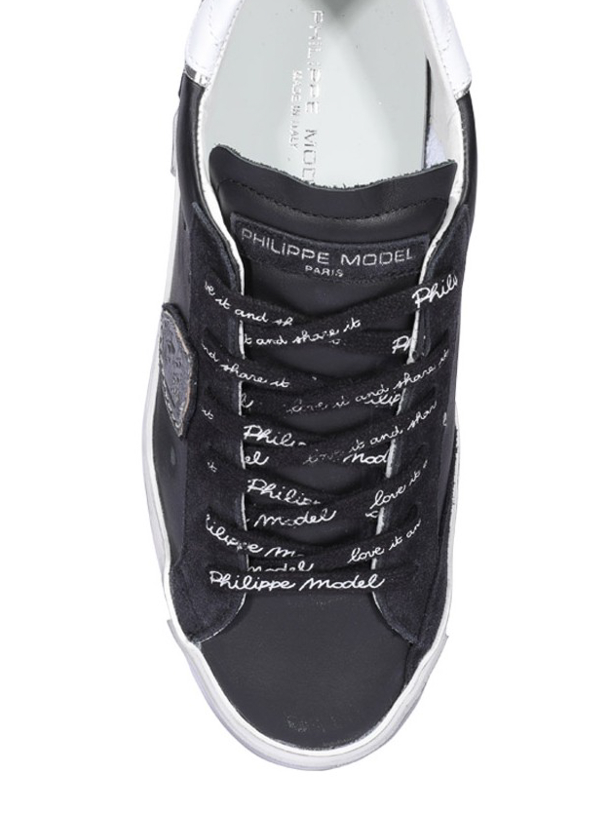 Shop Philippe Model Paris X Sneakers In Black