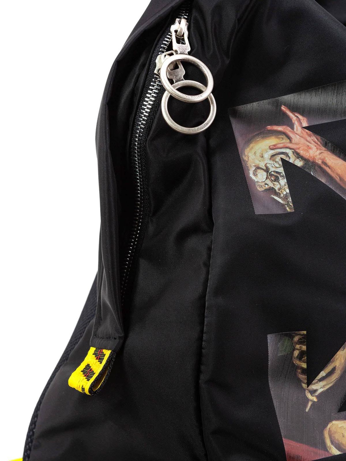 ARROW NYLON BACKPACK in black