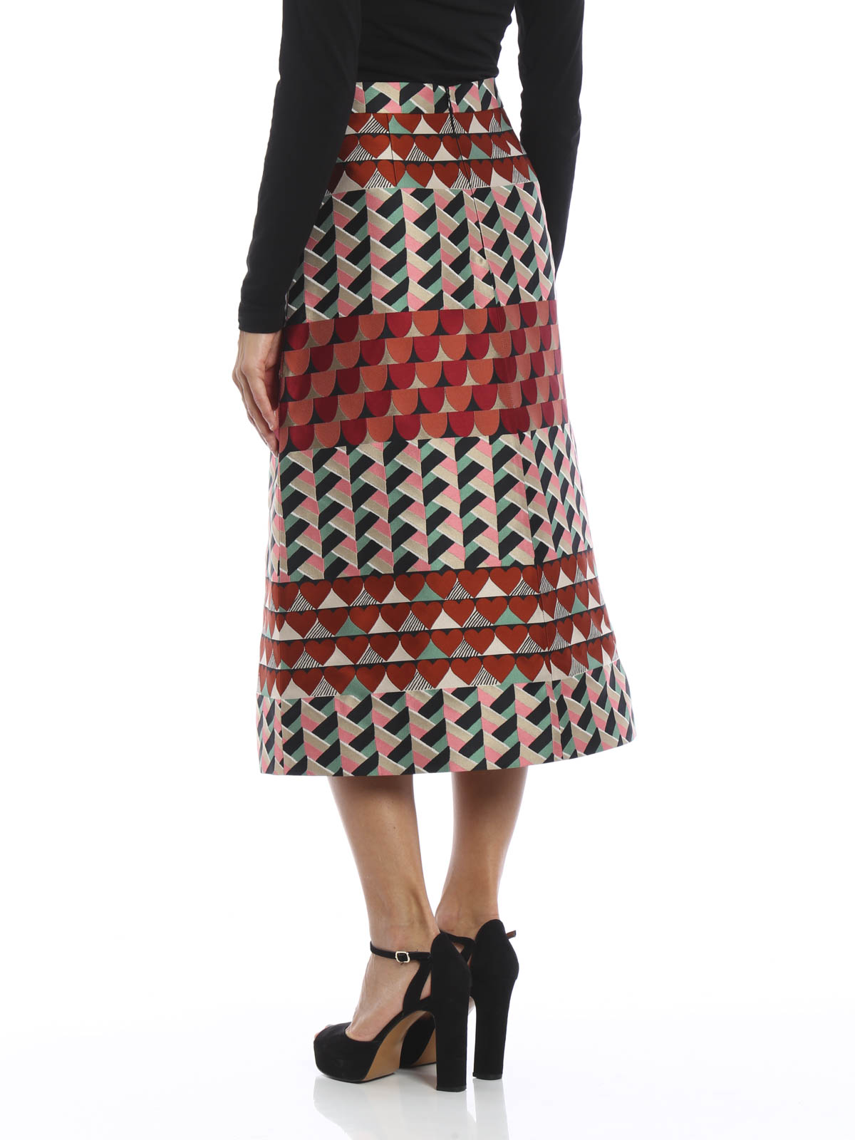 ヴァレンティノ　膝丈スカート VALENTINO - 極美品 ヴァレンティノ VALENTINO スカート