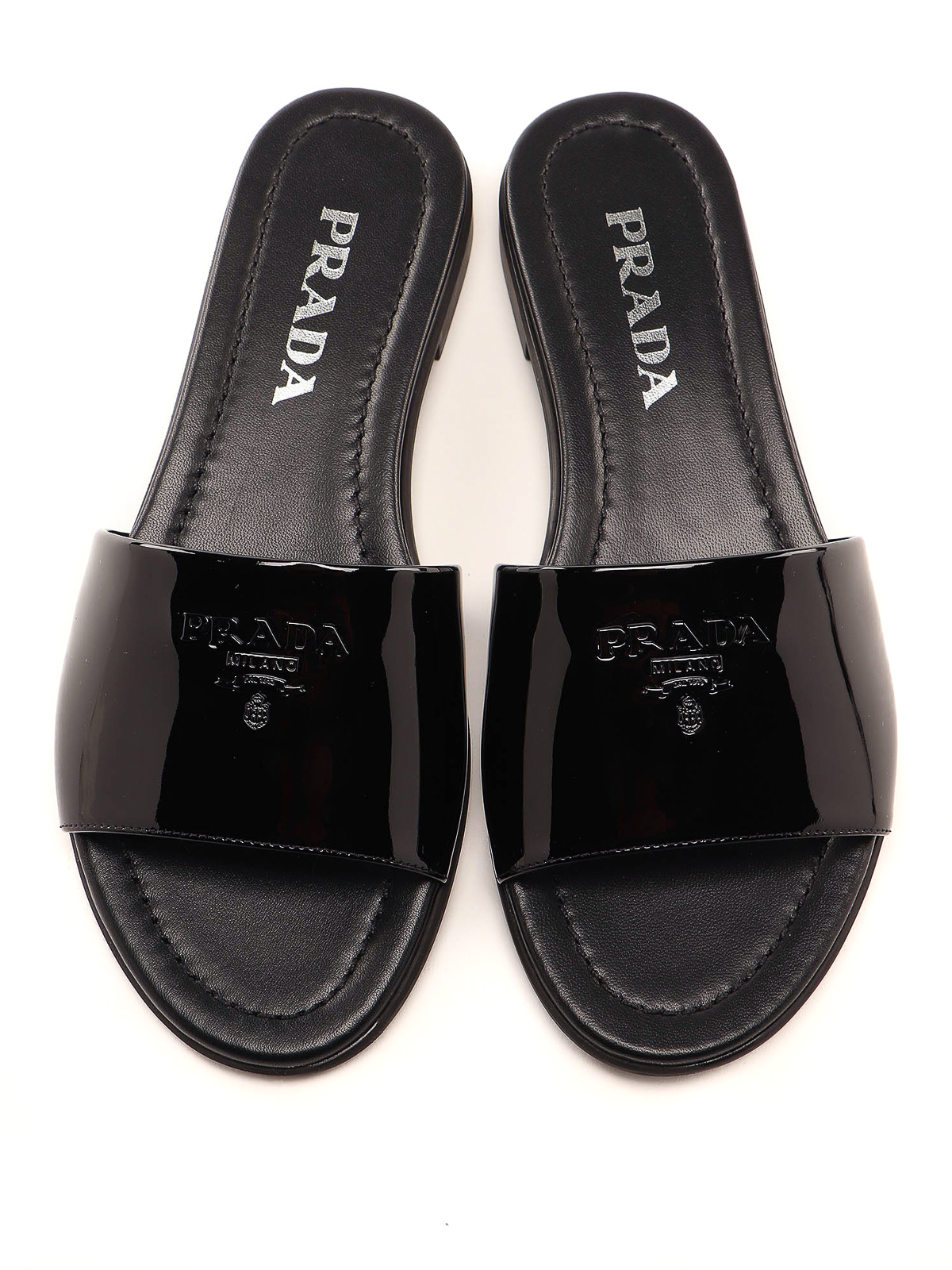 Prada Patent leather sandals - Black - Women|1XX535JHRF10002