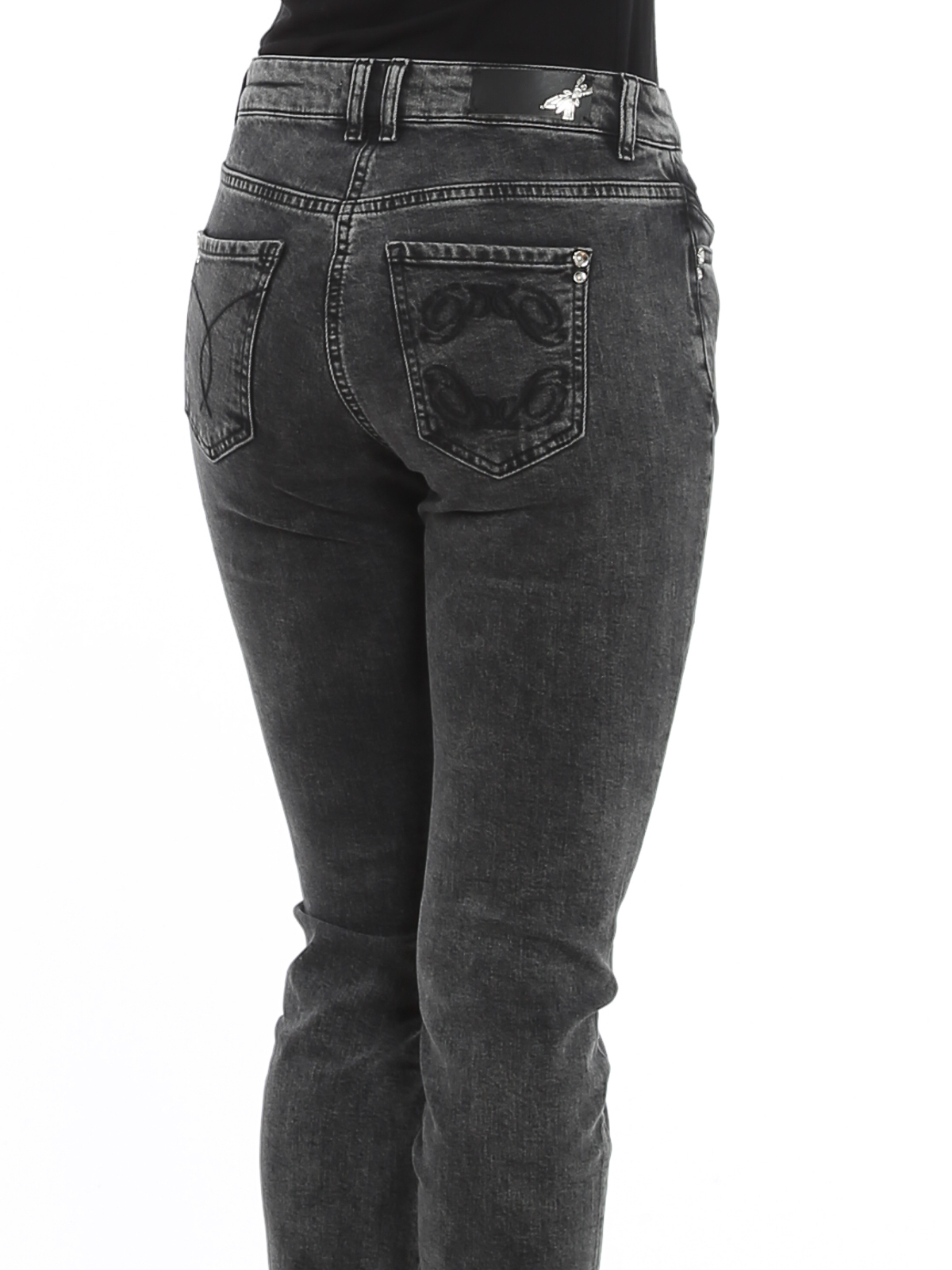 Skinny jeans Patrizia Pepe - Embroidered stretch jeans 8J0509A7L4K398