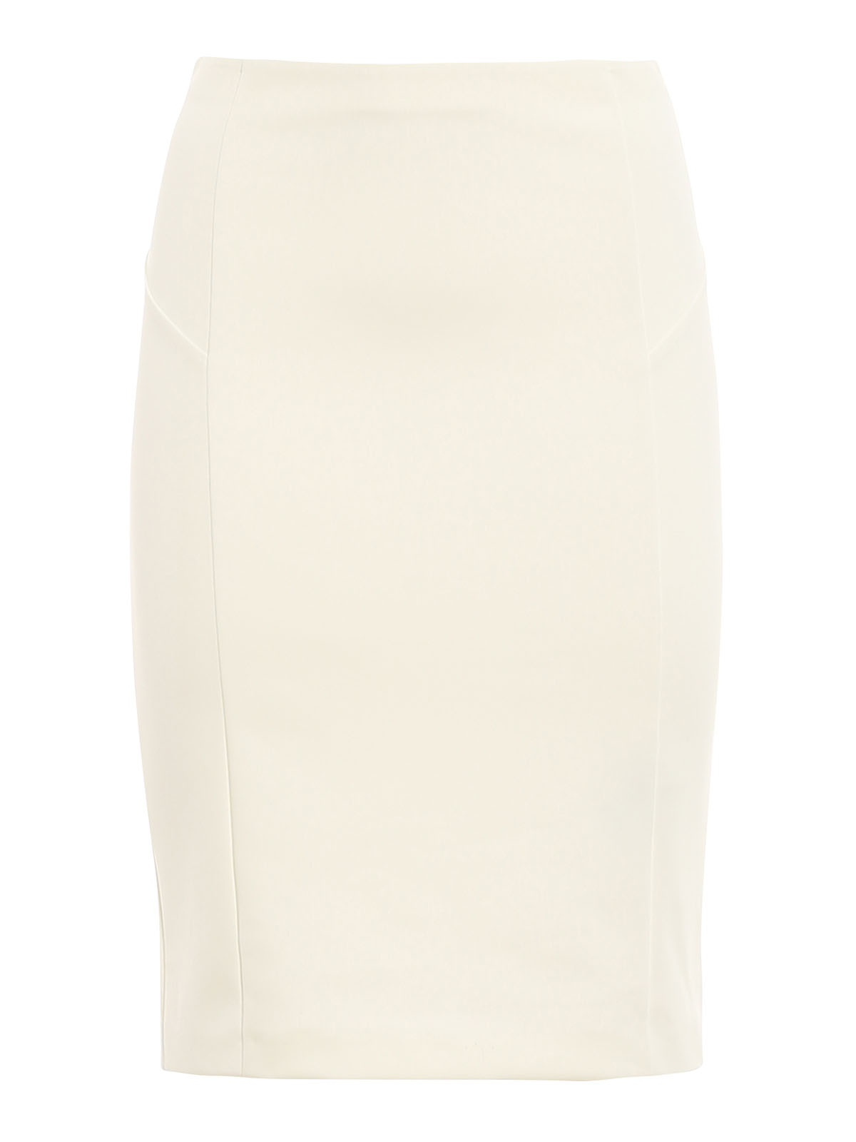 Shop Patrizia Pepe Knee Length Pencil Skirt In White